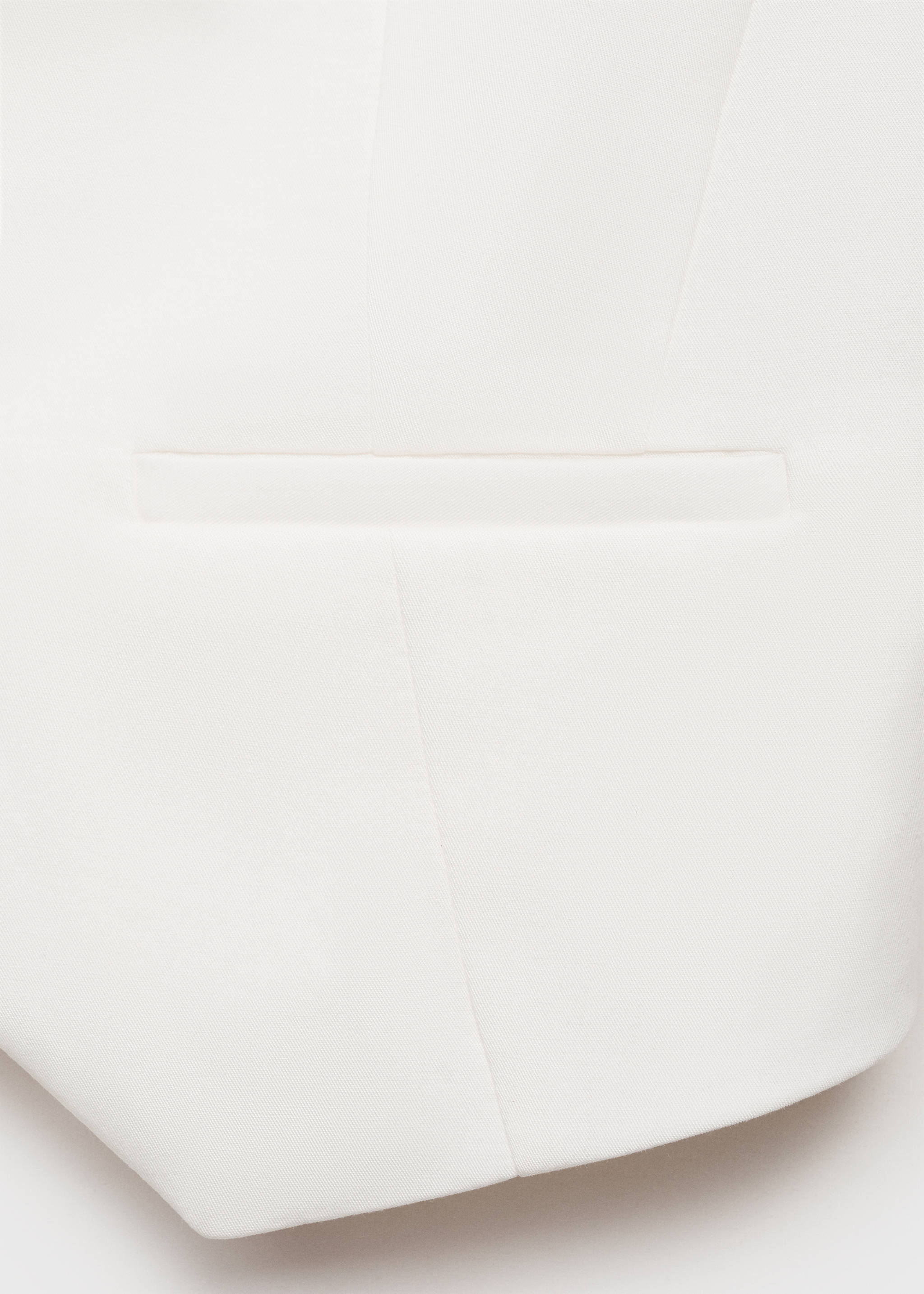 Straight lyocell suit vest - Details of the article 0