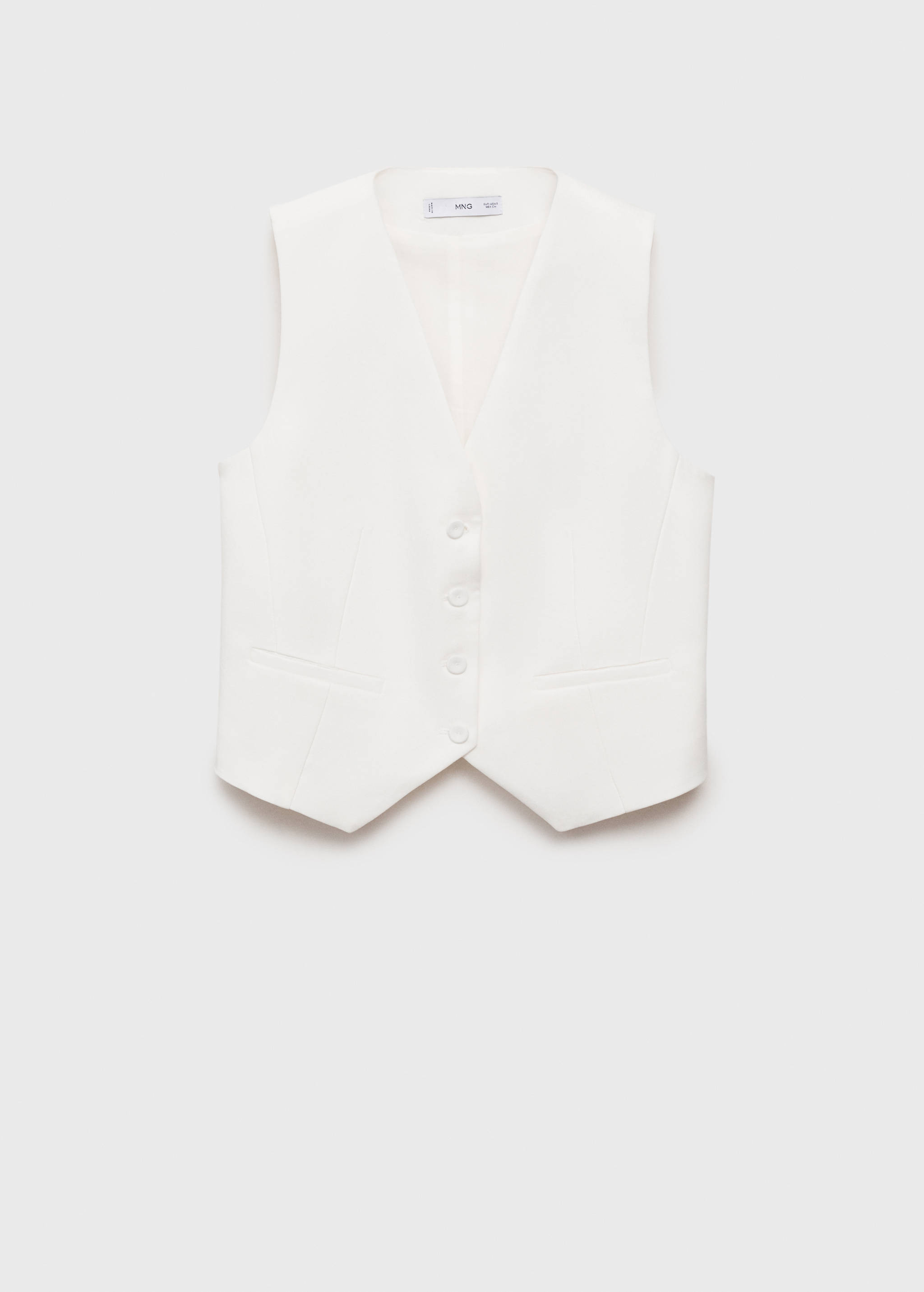 Straight lyocell suit waistcoat - Article without model