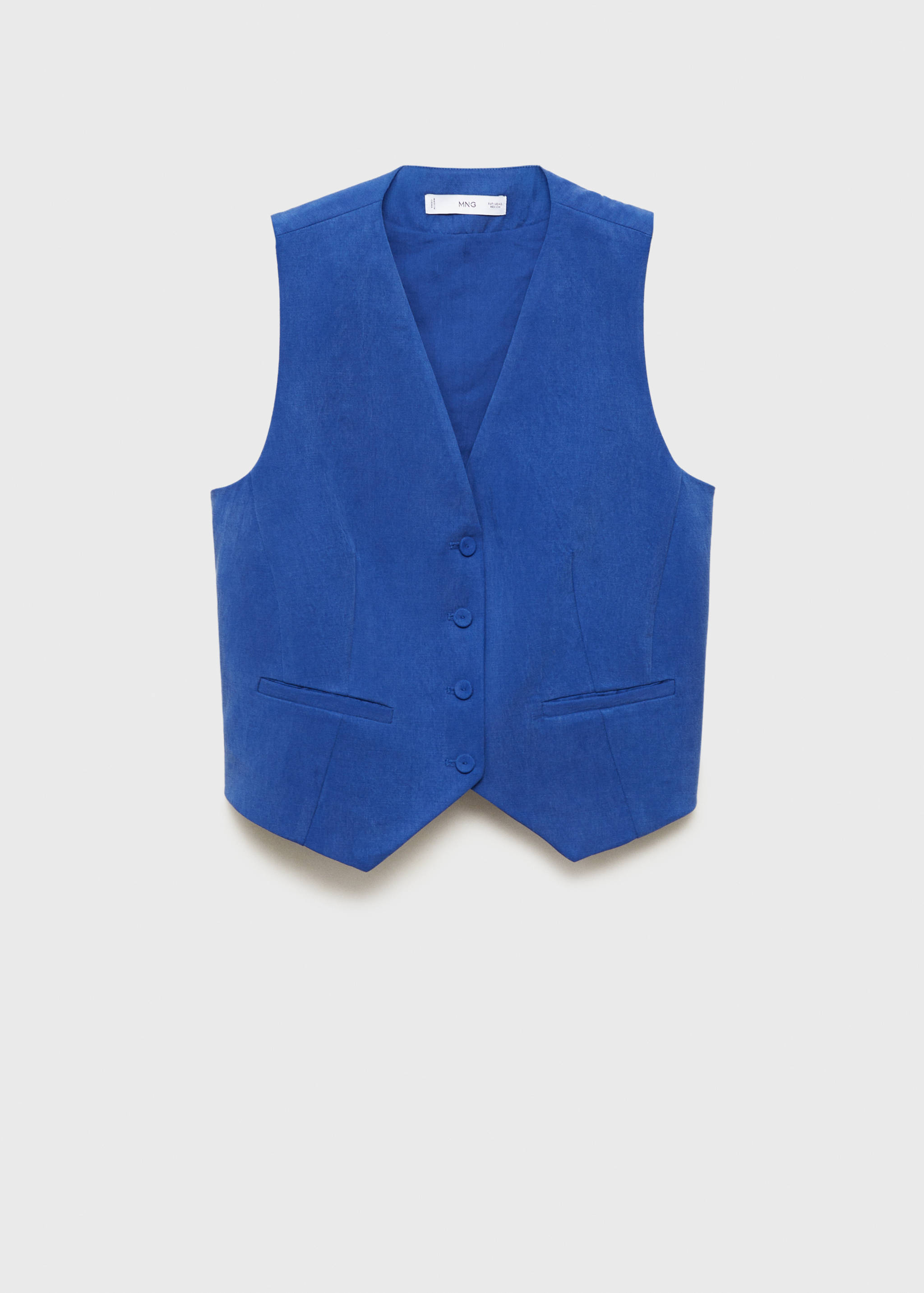 Straight lyocell suit vest - Article without model