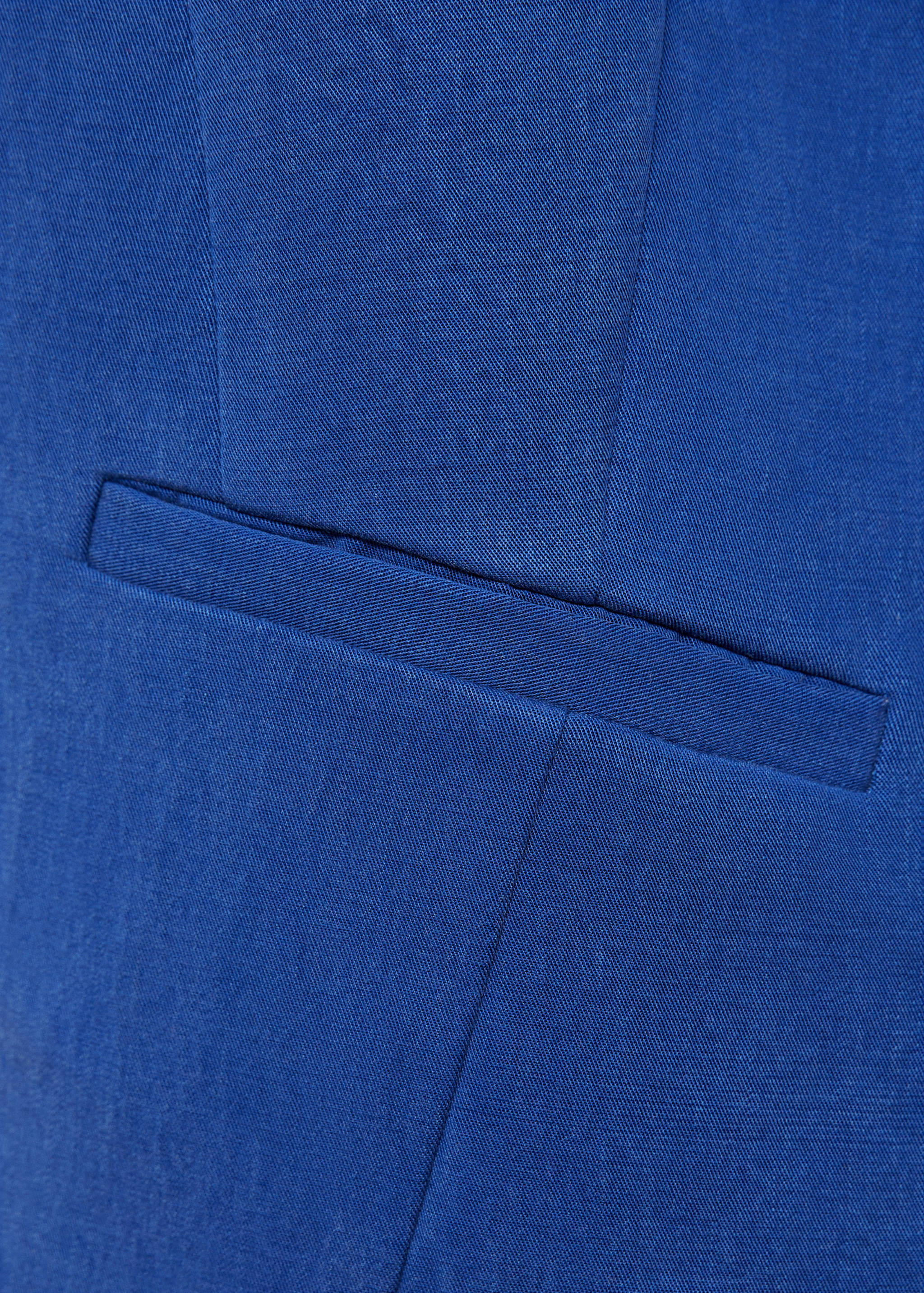 Straight lyocell suit vest - Details of the article 0