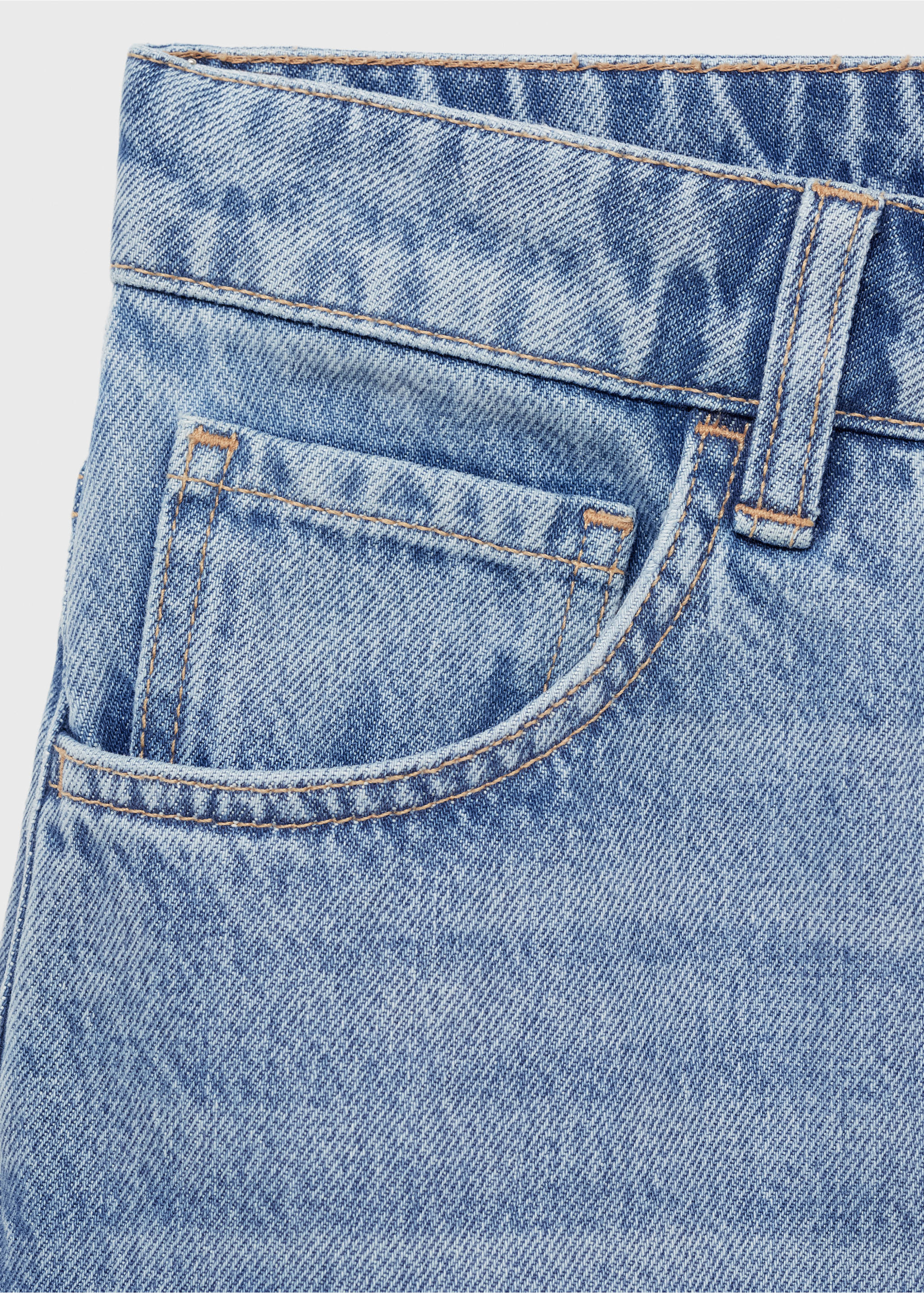 Midi boy denim etek - Ürün detayı 0, Donuk Mavi. Ref: 87059065-00.