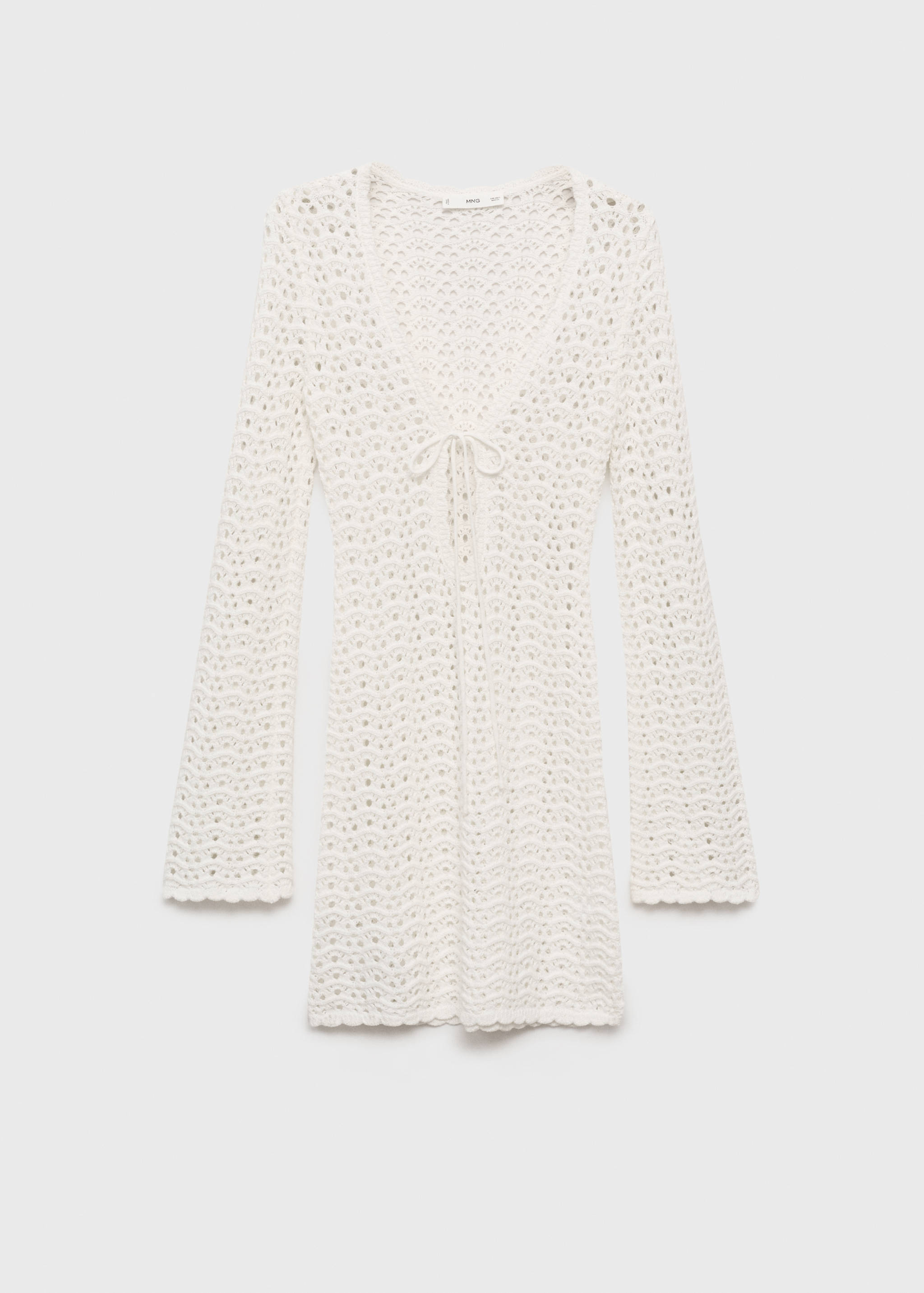 Mini crochet dress with bow - Article without model
