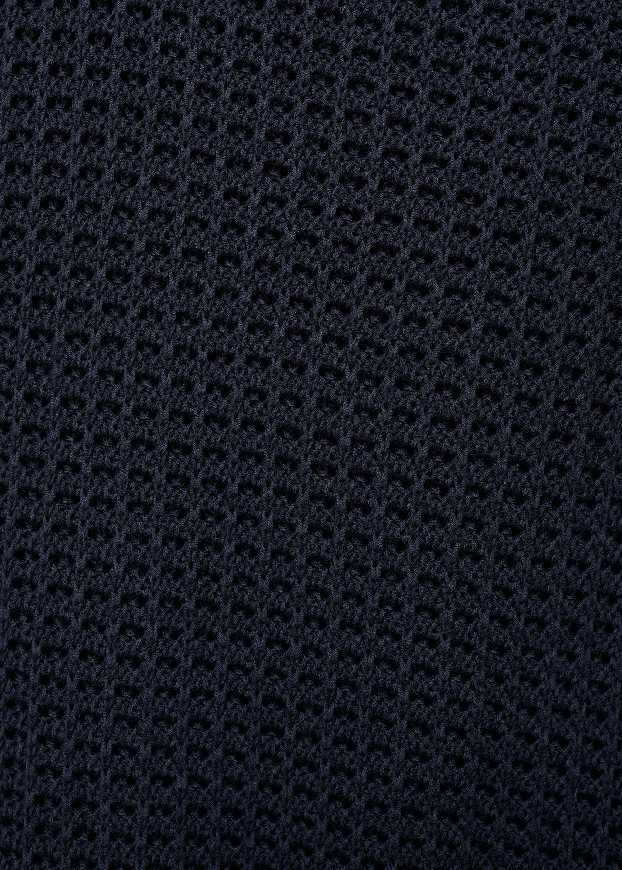 Cotton knitted polo shirt with lace accents - Details of the article 0