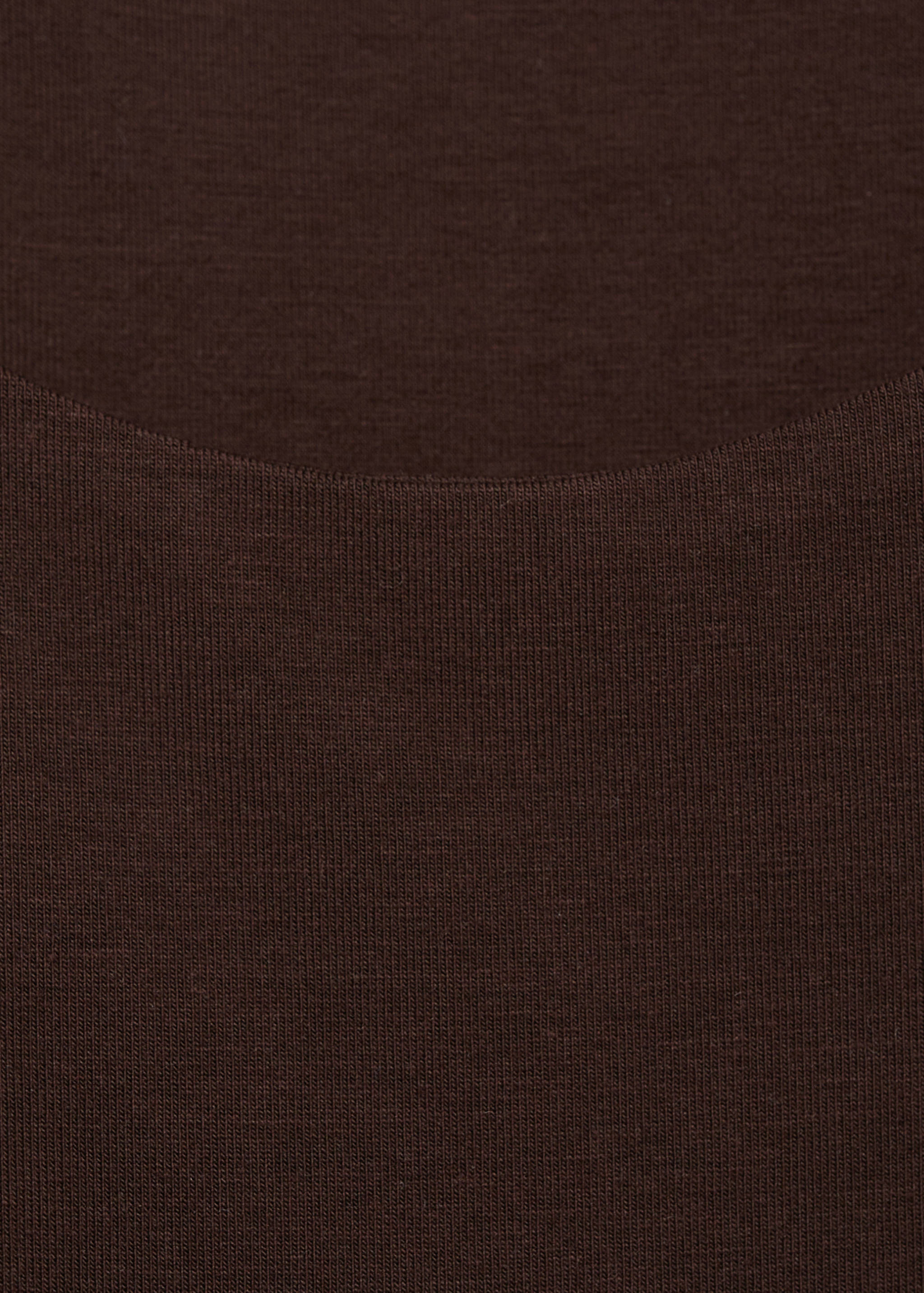 Combined-fabric long dress - Details of the article 0