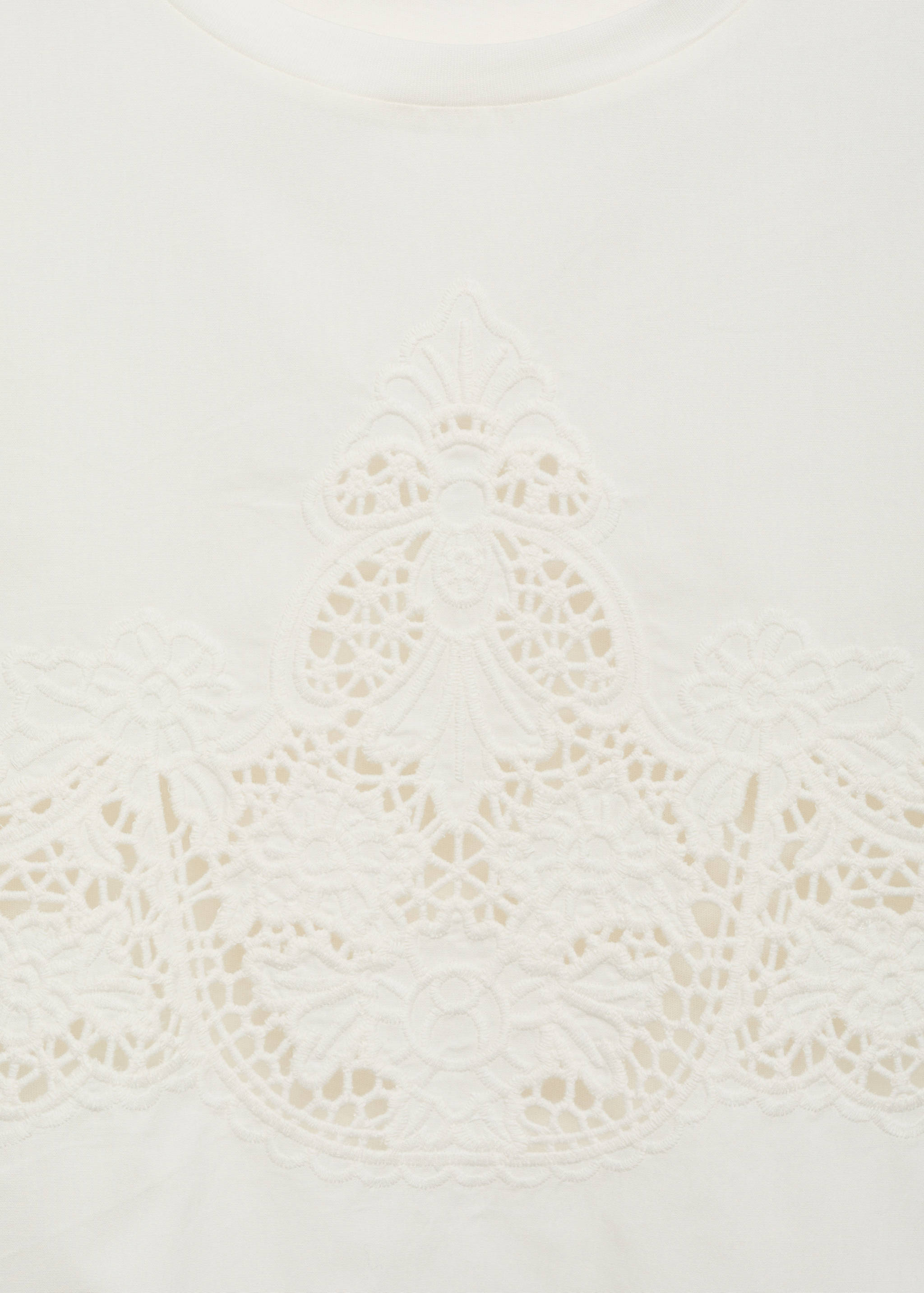 Embroidered cotton T-shirt - Details of the article 8