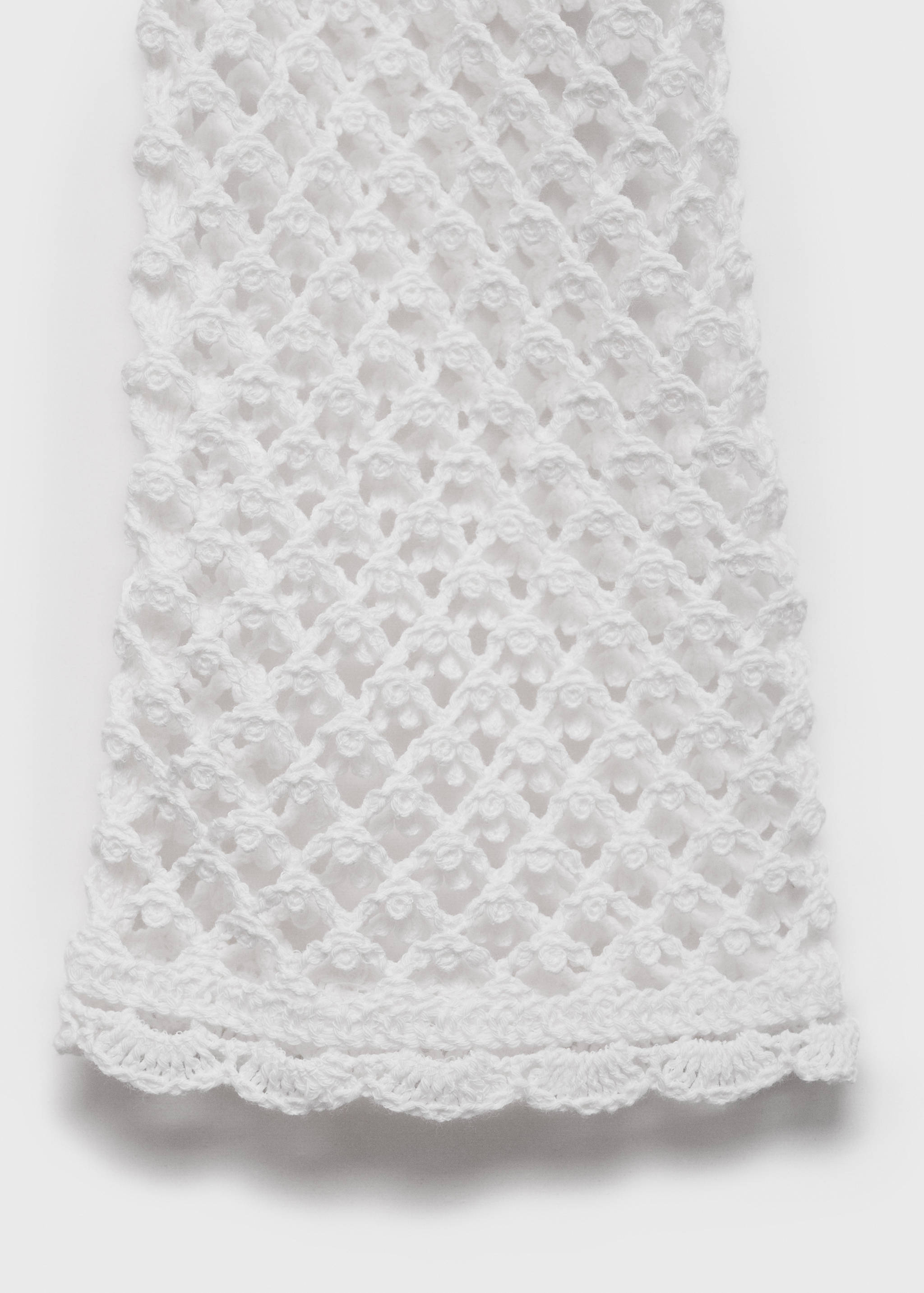 Кардиган кроше с завязками - Деталь изделия 0