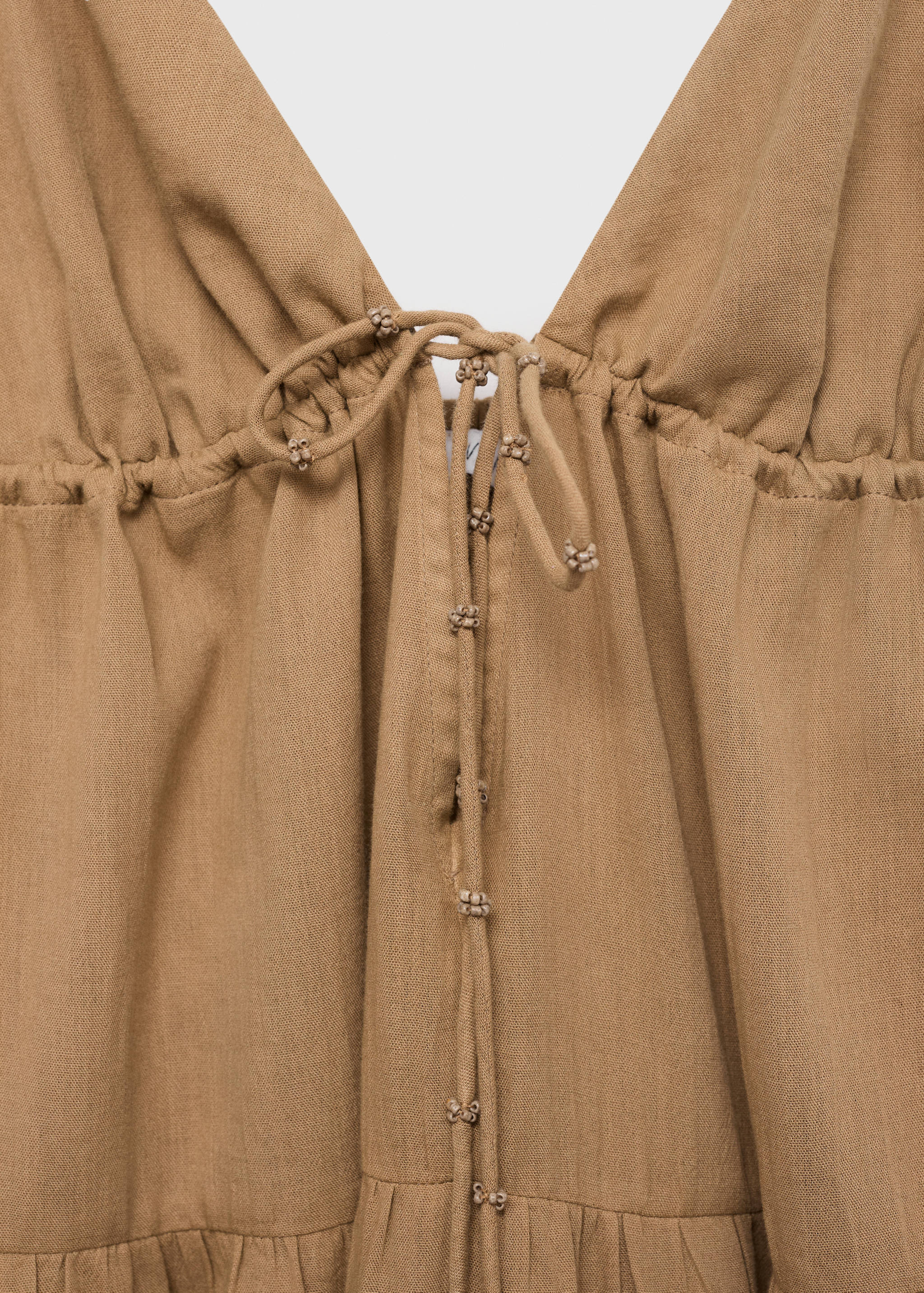 V-neck cotton dress - Details of the article 8