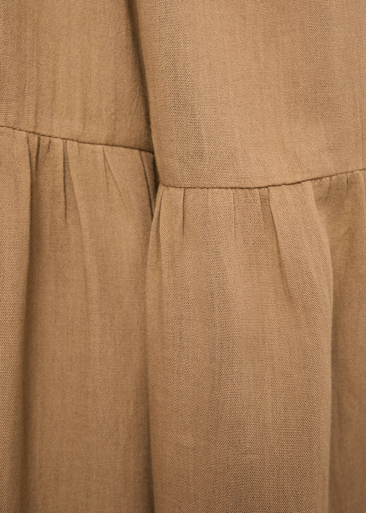 V-neck cotton dress — Light/Pastel Grey