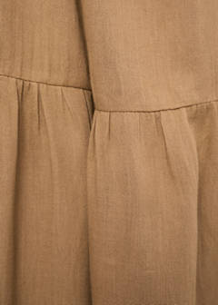 V-neck cotton dress — Light/Pastel Grey 8