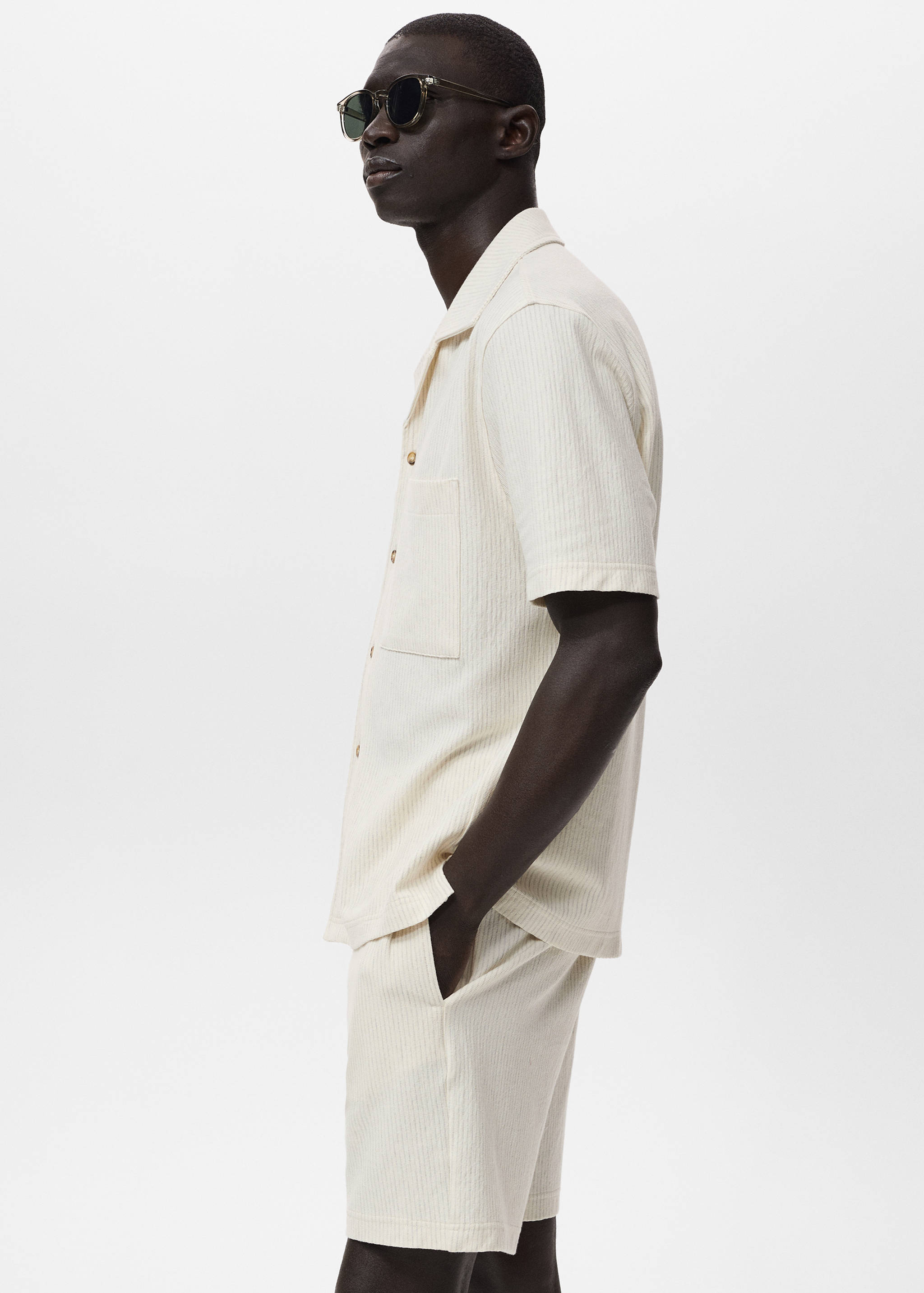 Bermuda en coton à rayures - Détail de l'article 2