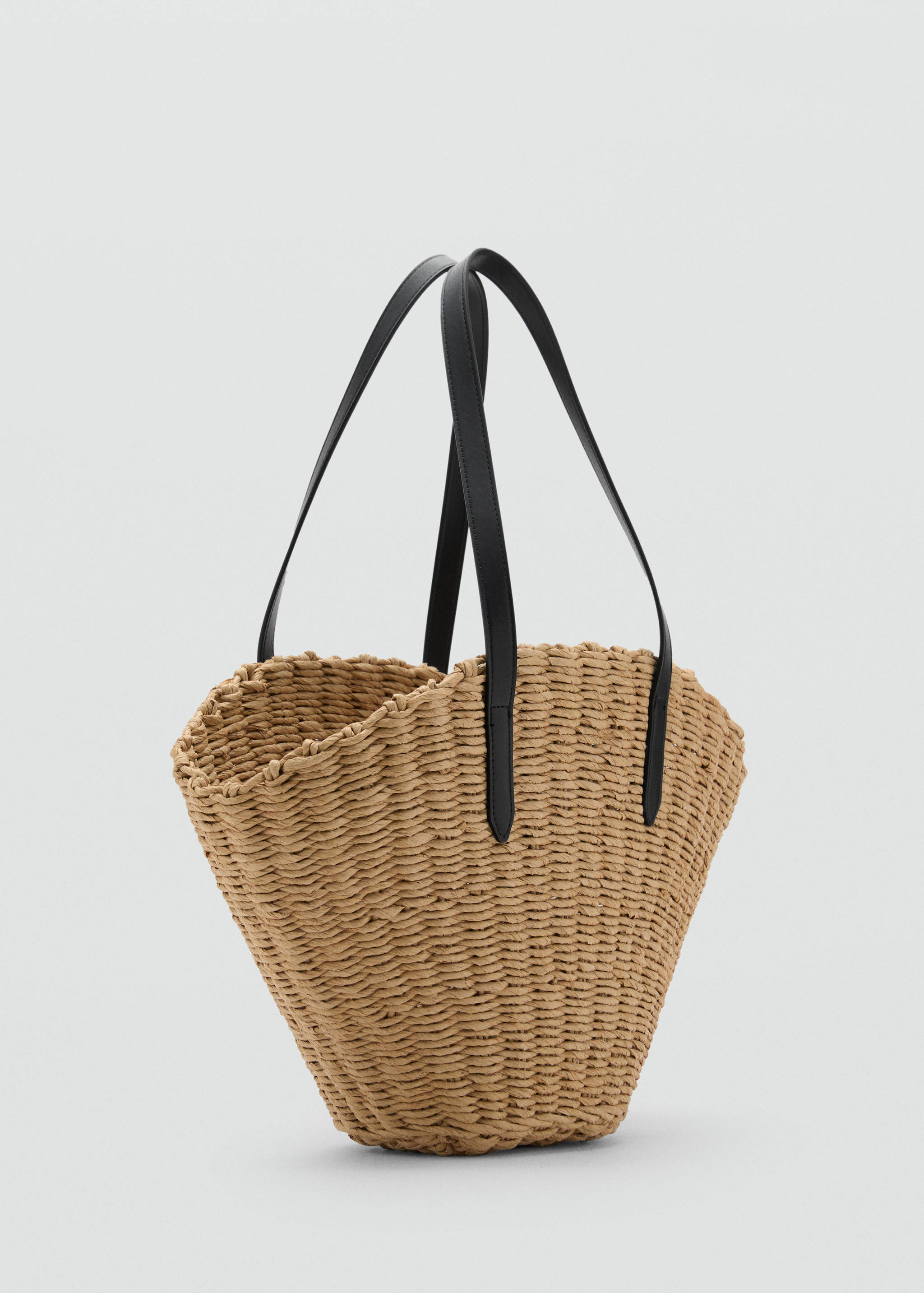 Natural fibre basket bag - Medium plane