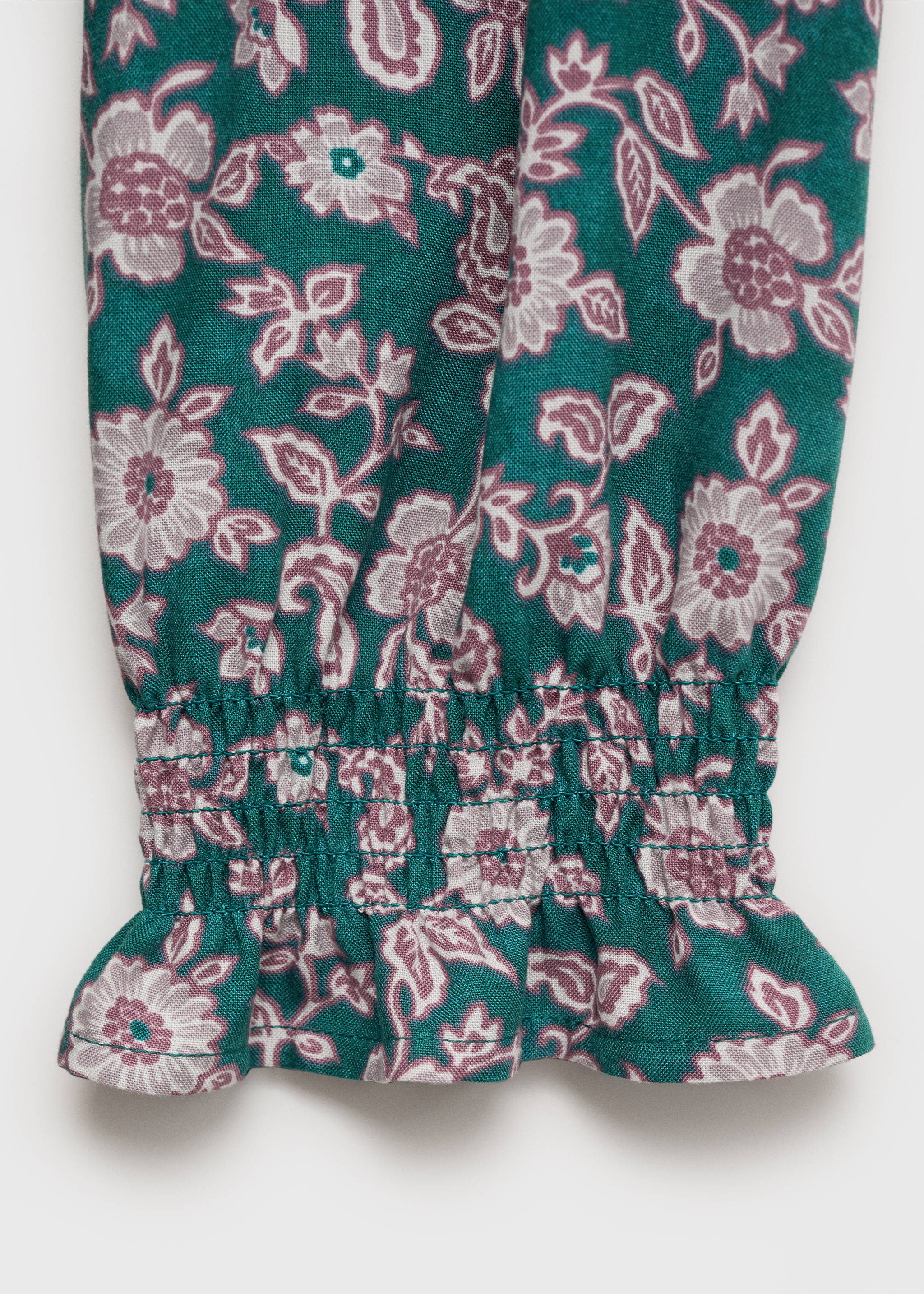 Letter-print ruffled dress - Details of the article 0, Dark Navy. Ref: 87060261-00.