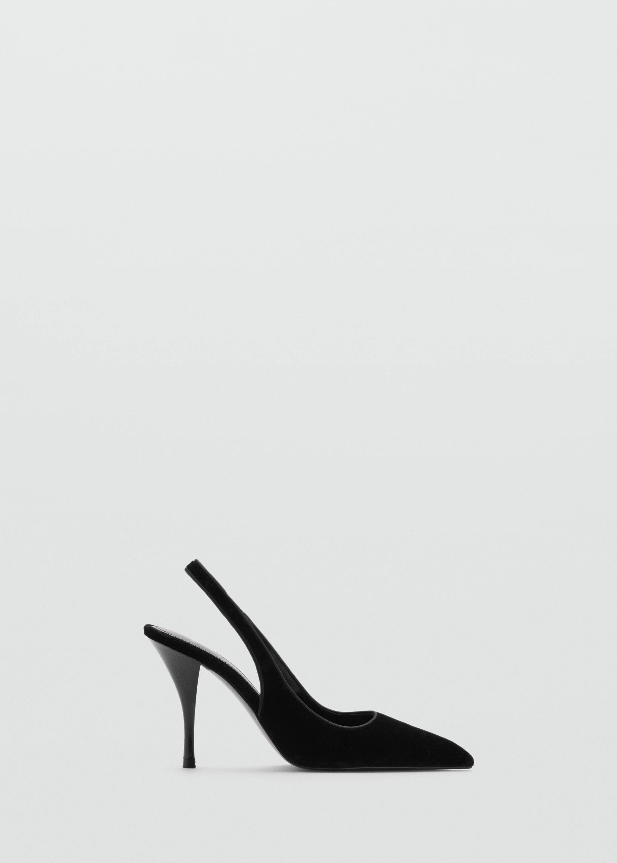 Velvet heeled shoes - Article without model