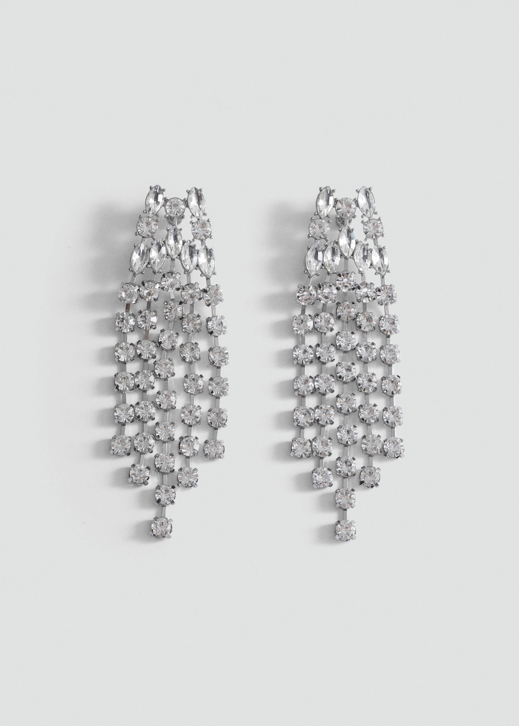 Cascade earrings with faceted crystals - Article without model