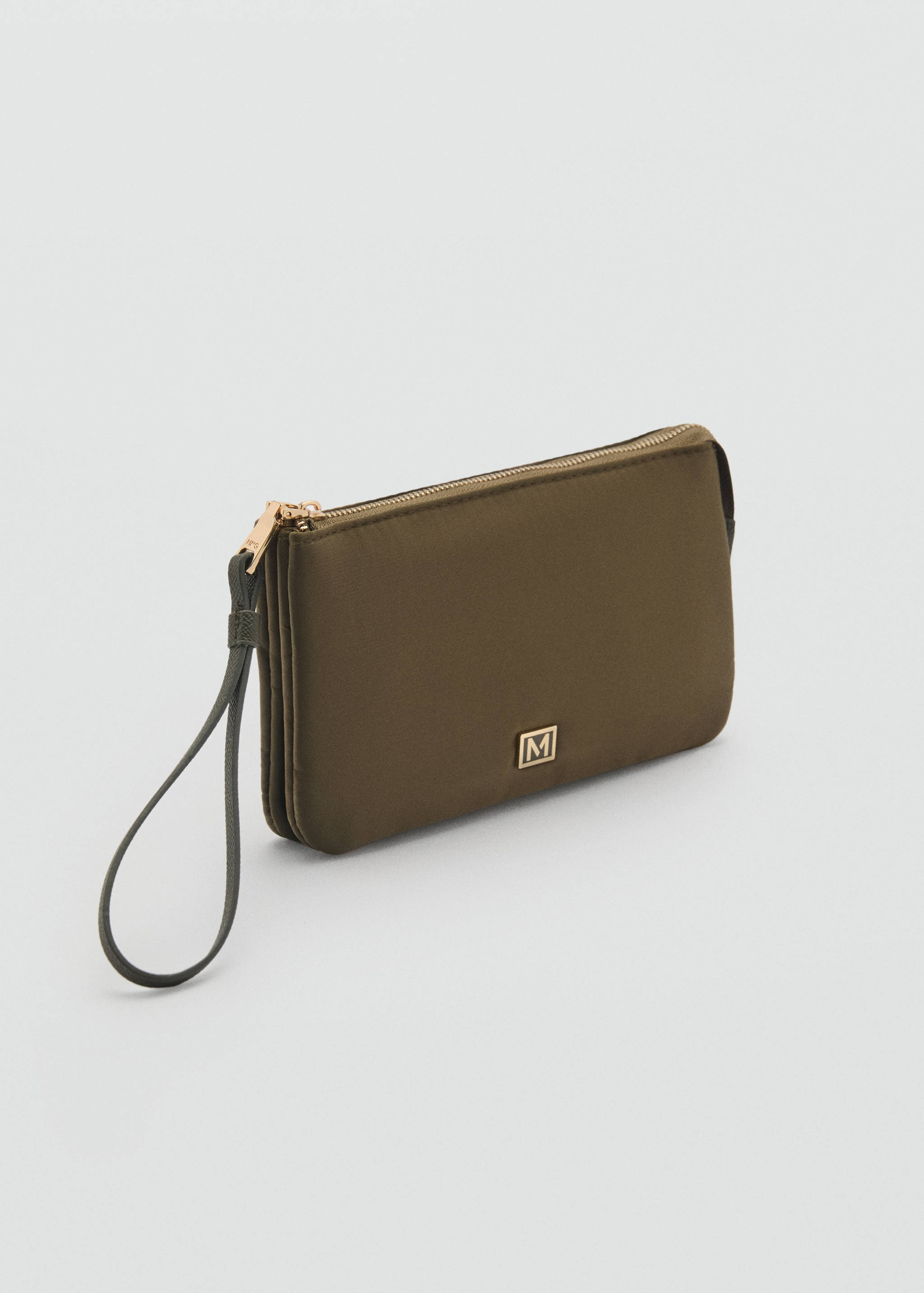 Nylon purse with zip - Medium plane