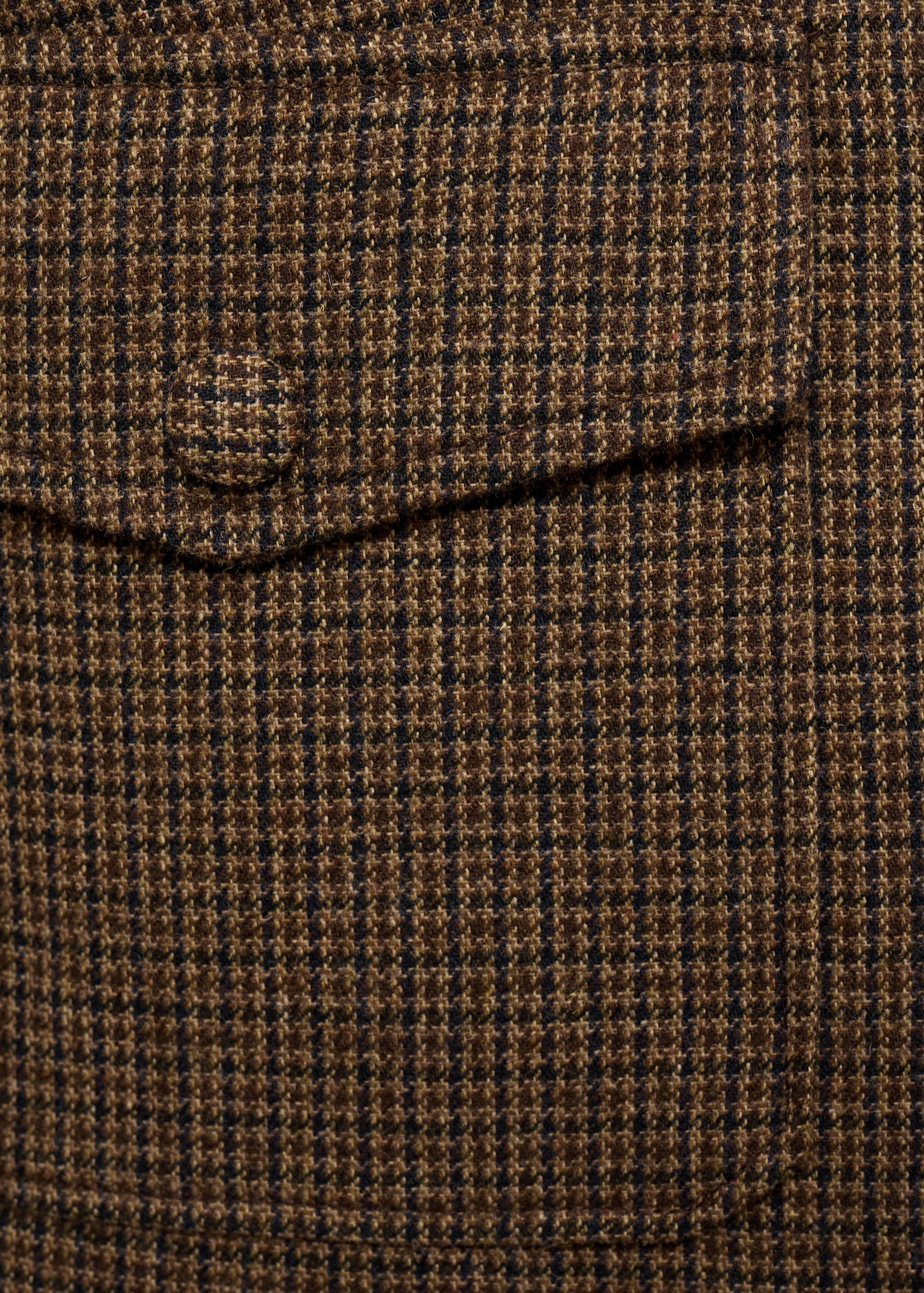 Micro-houndstooth wool jacket - Details of the article 0
