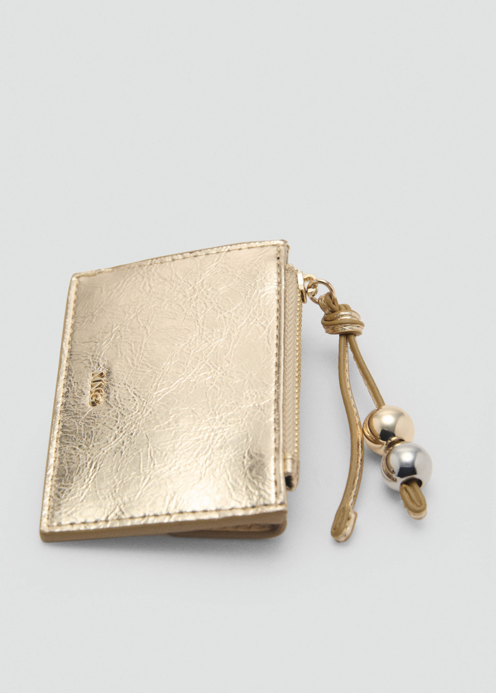 Metallic purse with ball detail - Details of the article 1