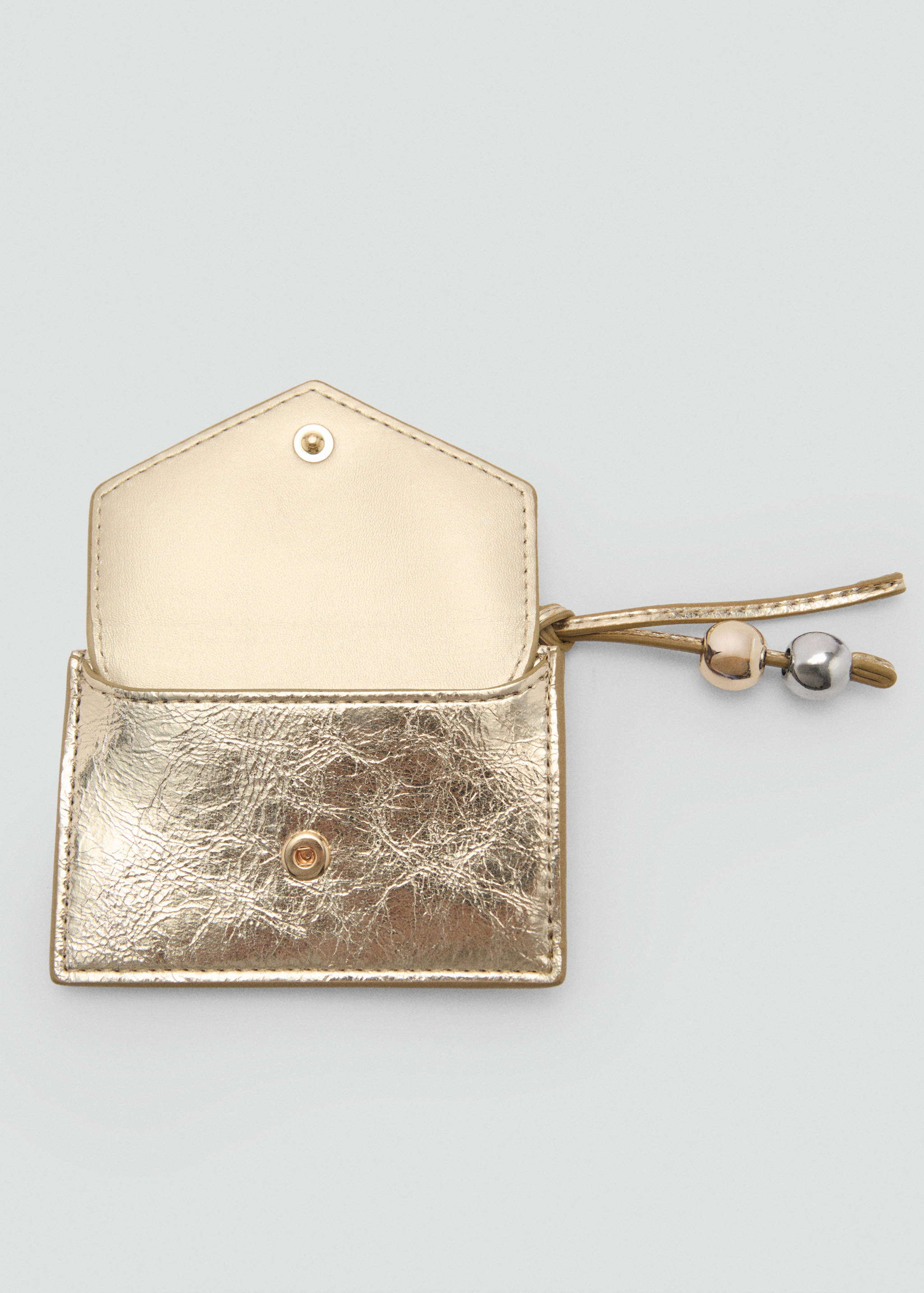Metallic purse with ball detail - Details of the article 2