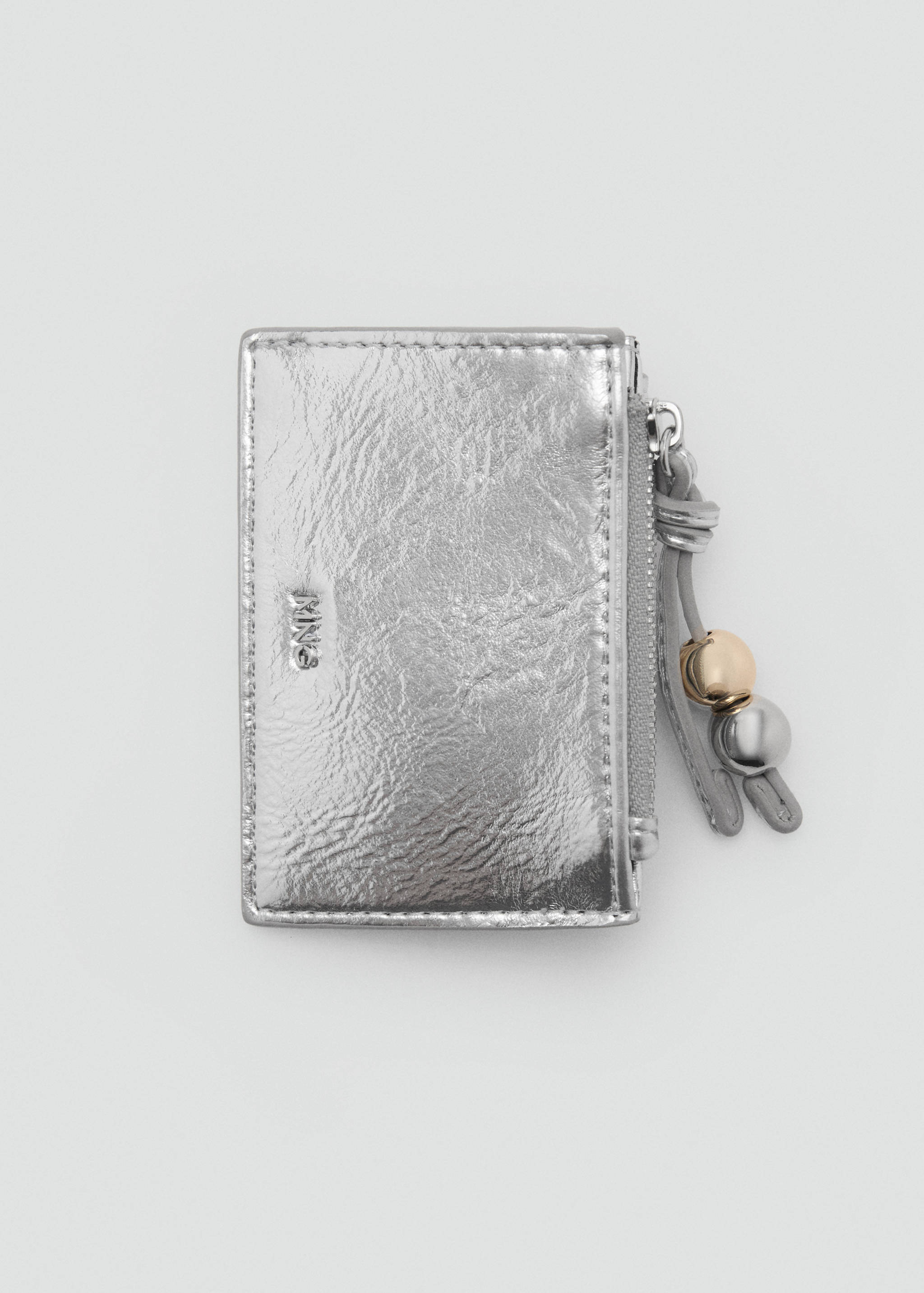 Metallic purse with ball detail - Details of the article 1