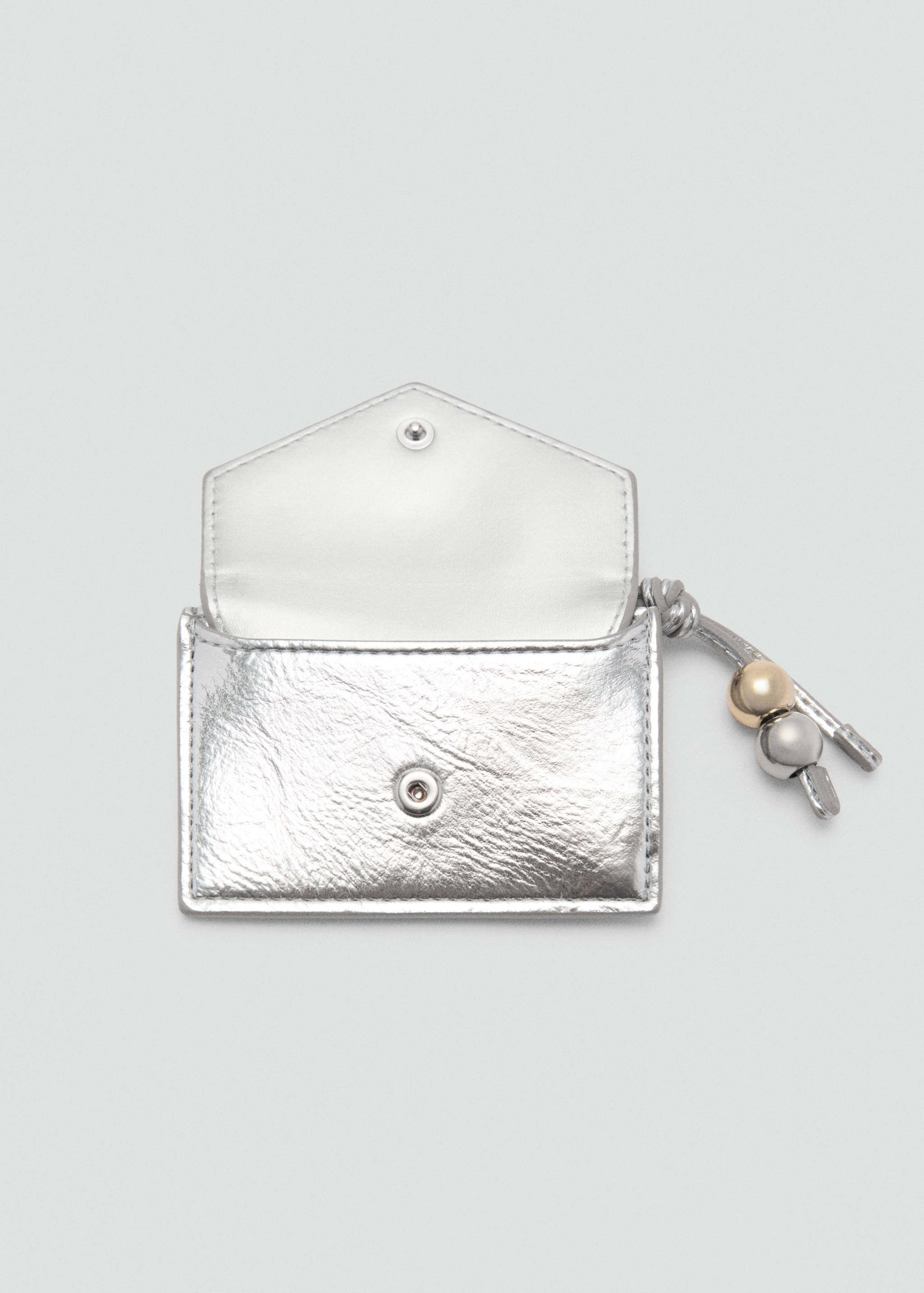 Metallic purse with ball detail - Details of the article 2