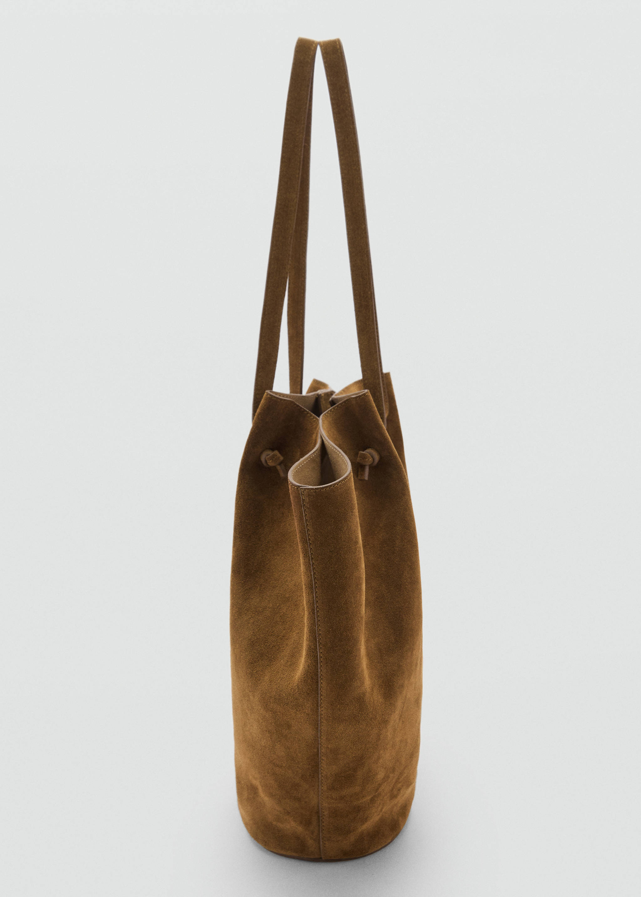 Suede leather shopper bag - Details of the article 1