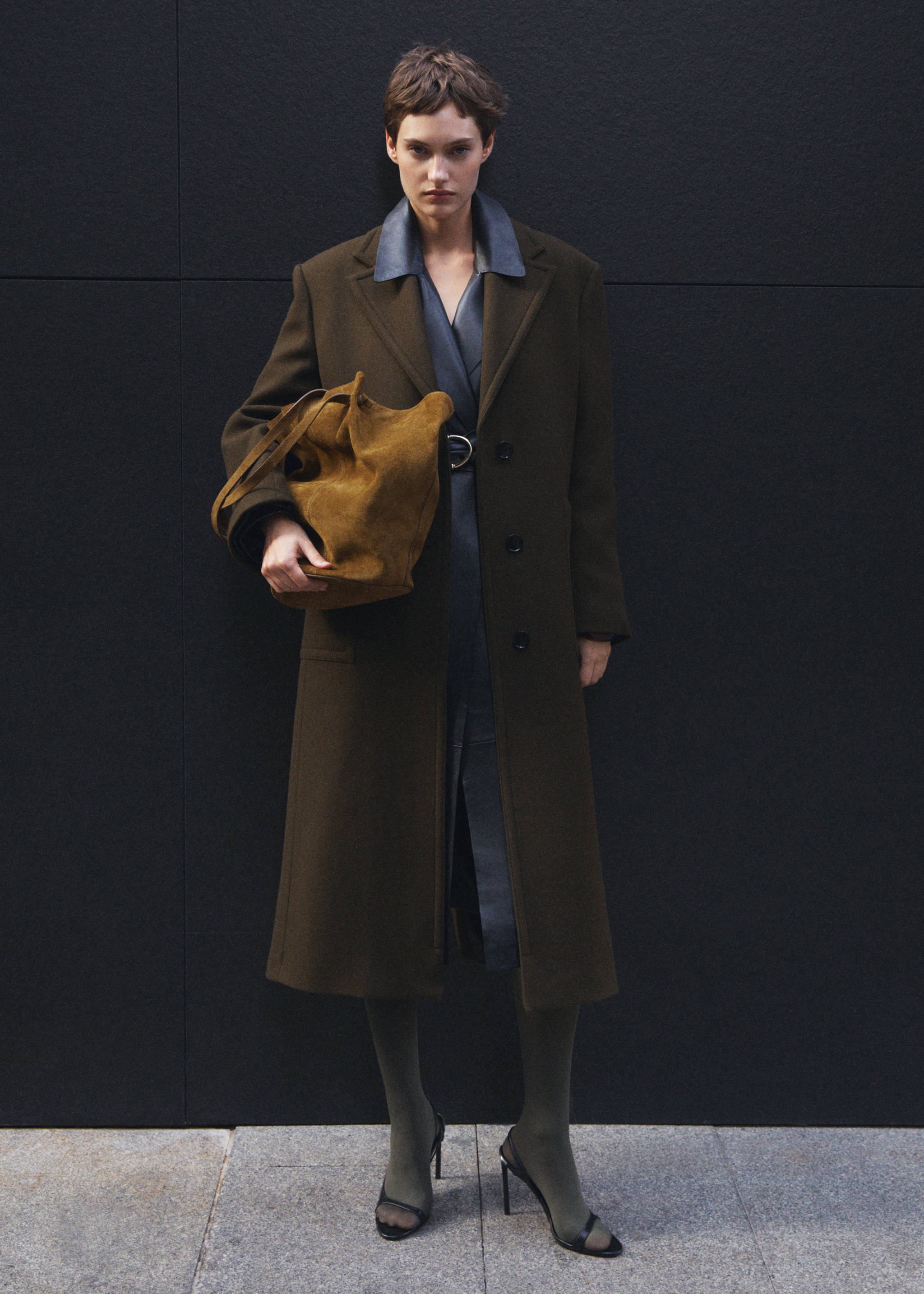 Suede leather shopper bag - Details of the article 5