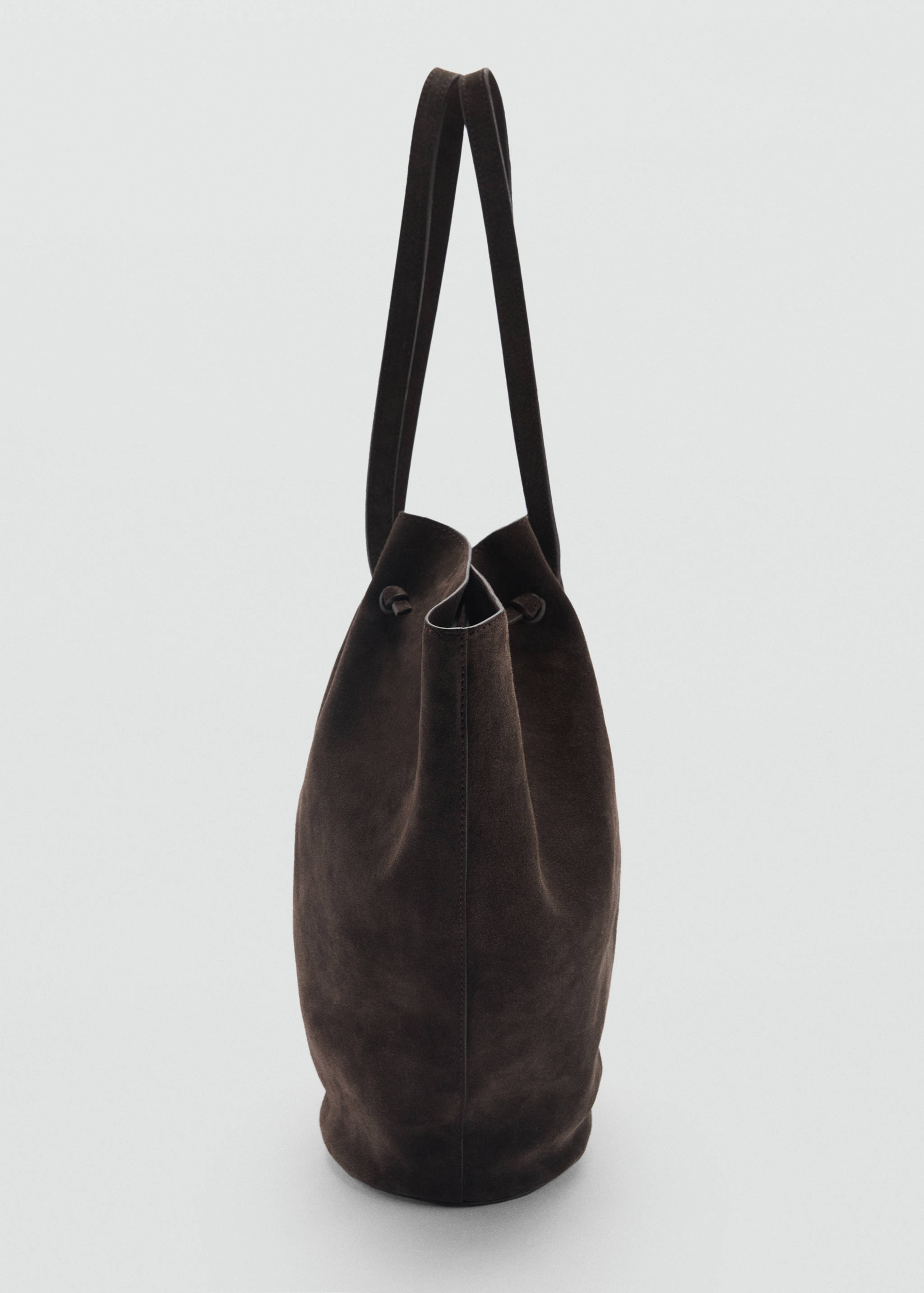 Suede leather shopper bag - Details of the article 1
