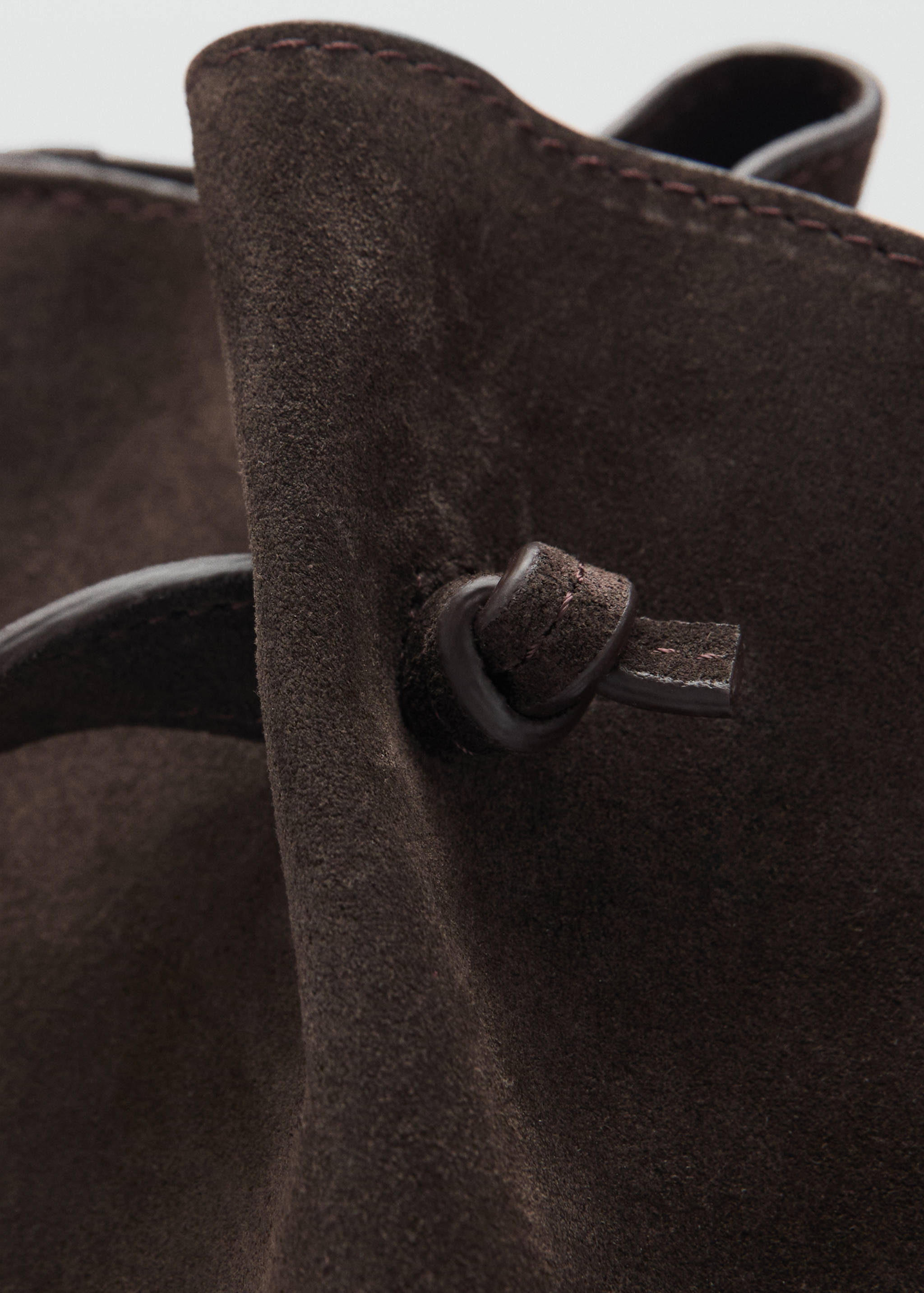 Suede leather shopper bag - Details of the article 3