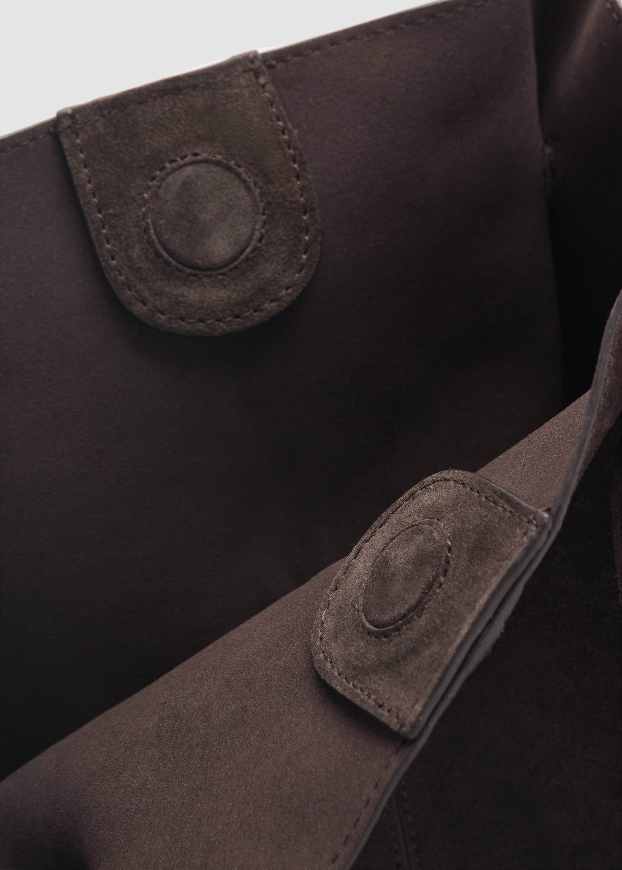 Suede leather shopper bag - Details of the article 4