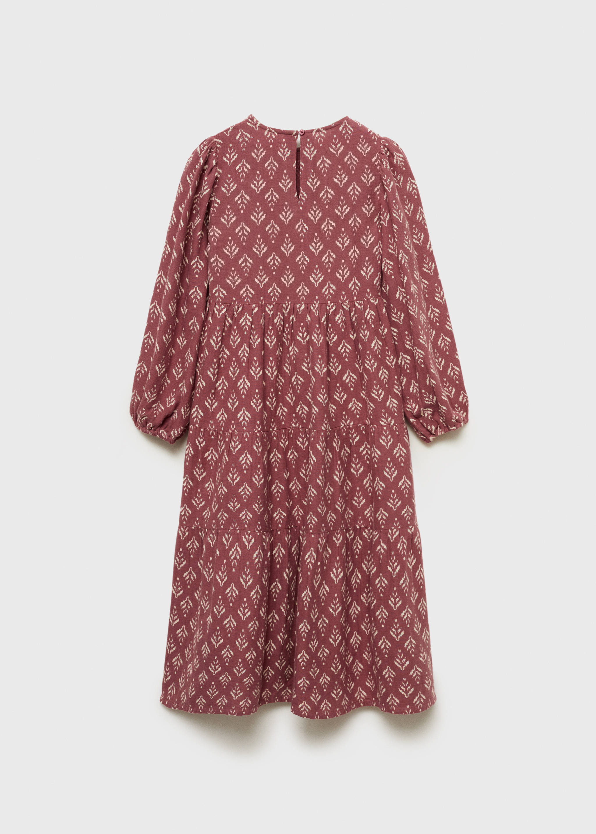 Ruffled printed dress - Reverse of the article