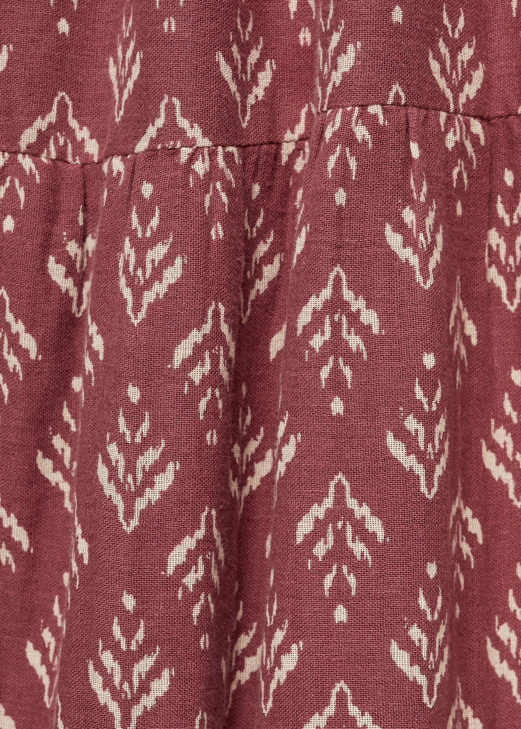 Ruffled printed dress - Details of the article 0