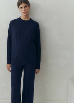Knitted maternity sweater — Dark Navy 1