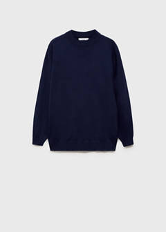 Knitted maternity sweater — Dark Navy 4