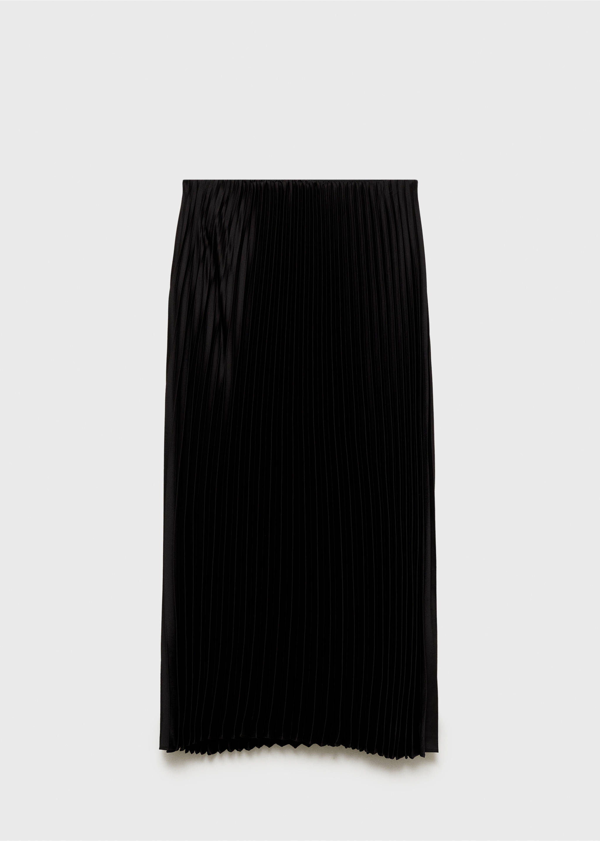 Straight pleated skirt - Article without model, Black. Ref: 87060447-00.
