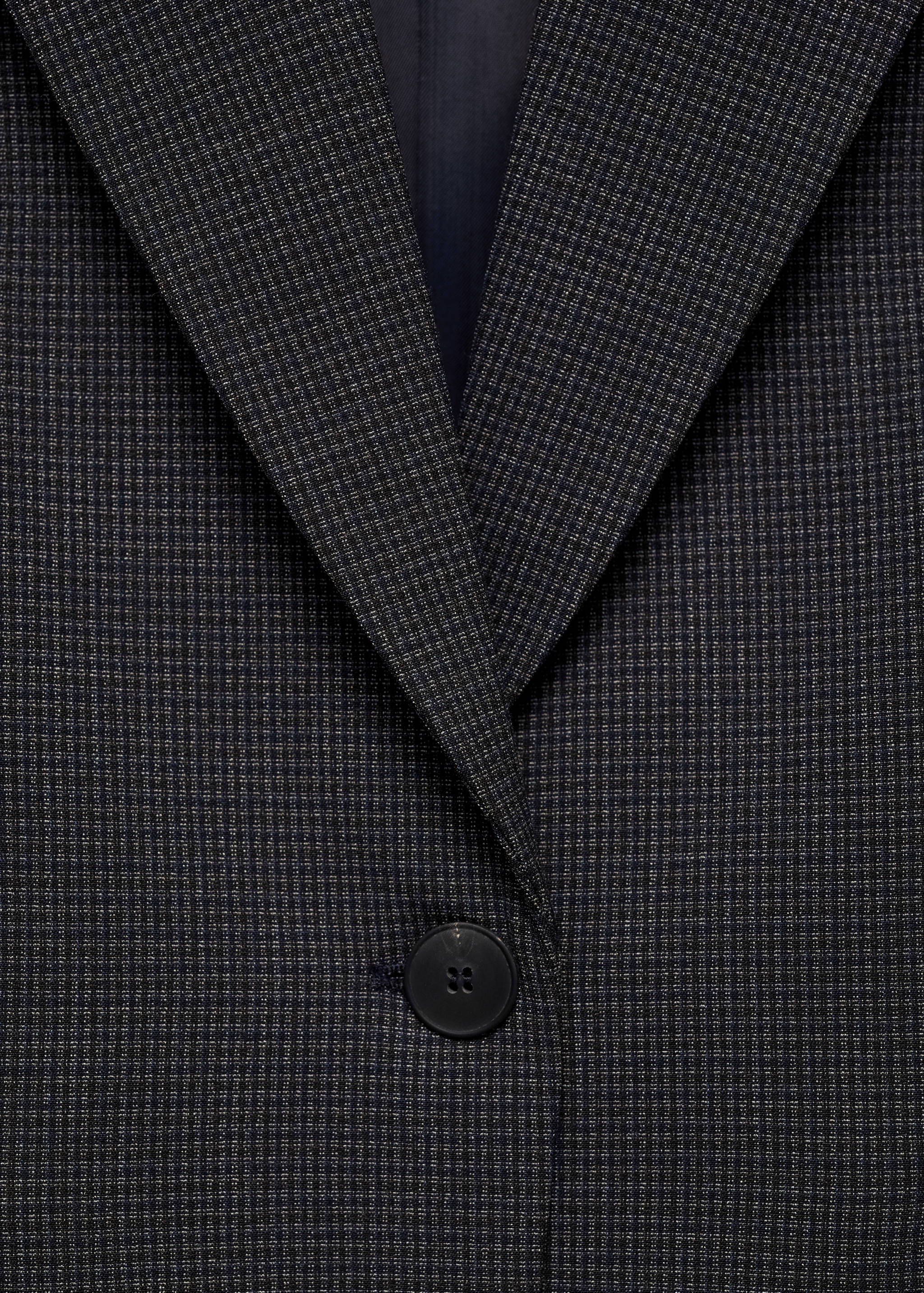 Straight-fit micro-houndstooth jacket - Details of the article 0