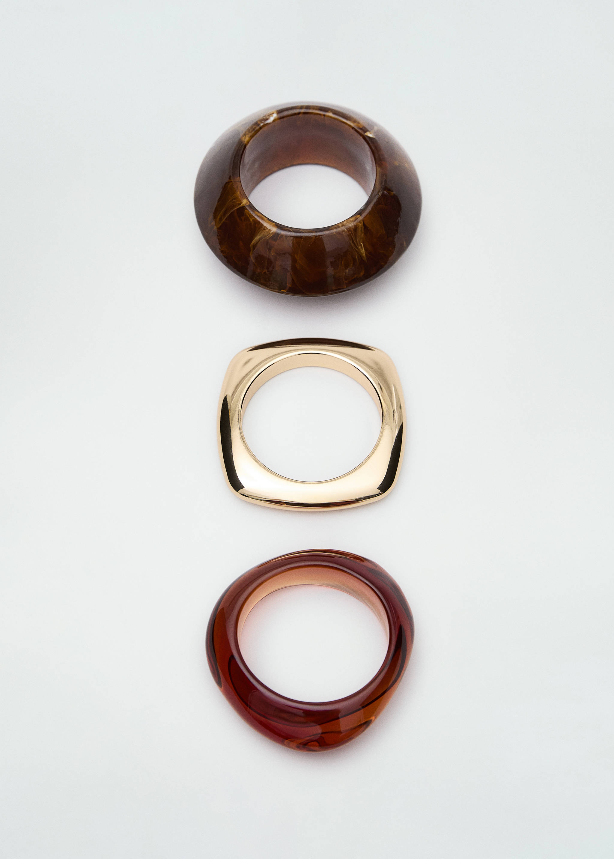 3er-Pack Kombinierte Kunstharz-Armbänder - Artikel ohne Model