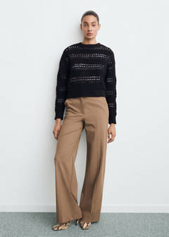Openwork knit sweater — Dark Navy 2