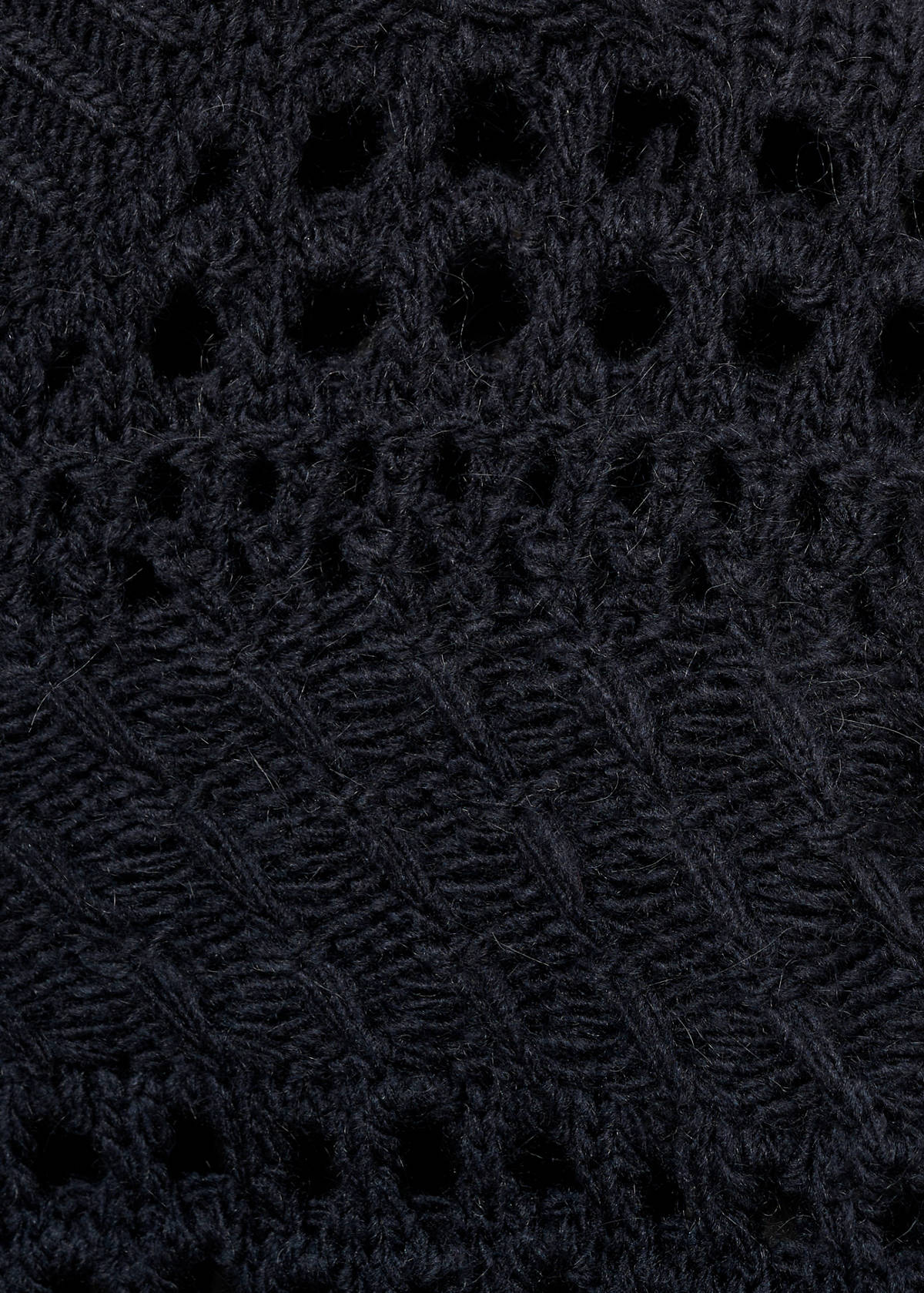 Openwork knit sweater — Dark Navy