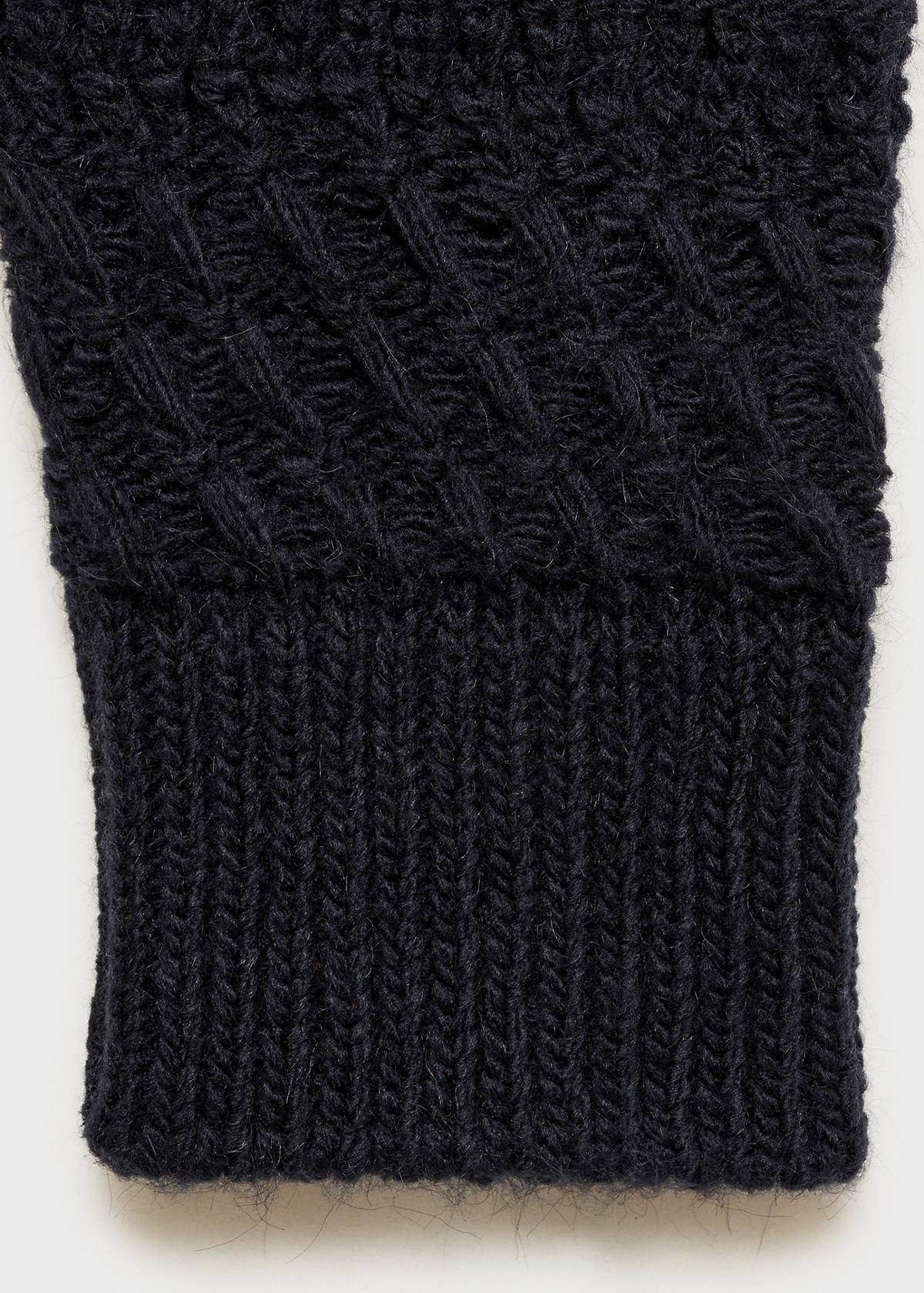 Openwork knit sweater — Dark Navy