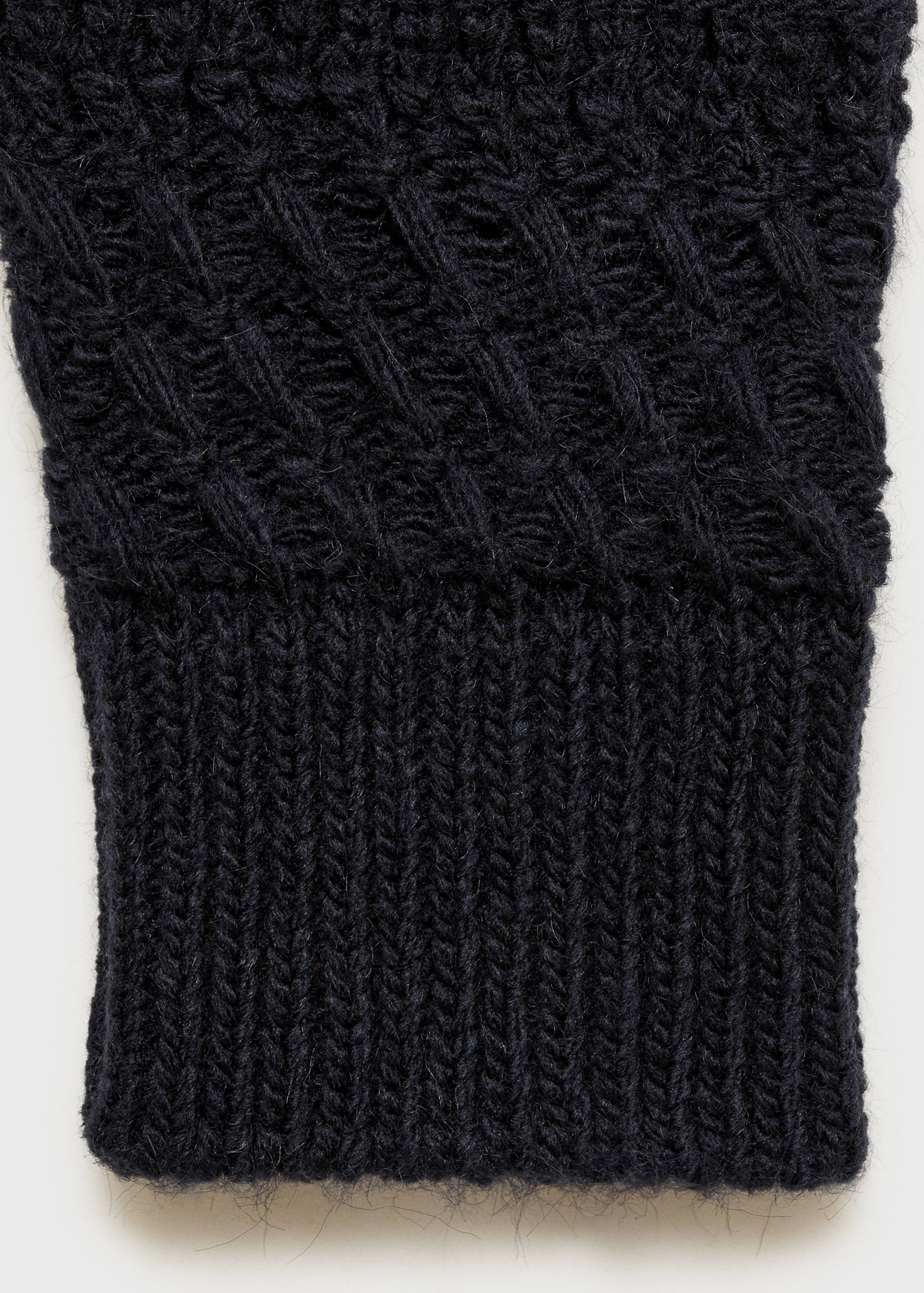 Knit sweater with lace pattern - Details of the article 0