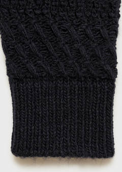 Openwork knit sweater — Dark Navy 11