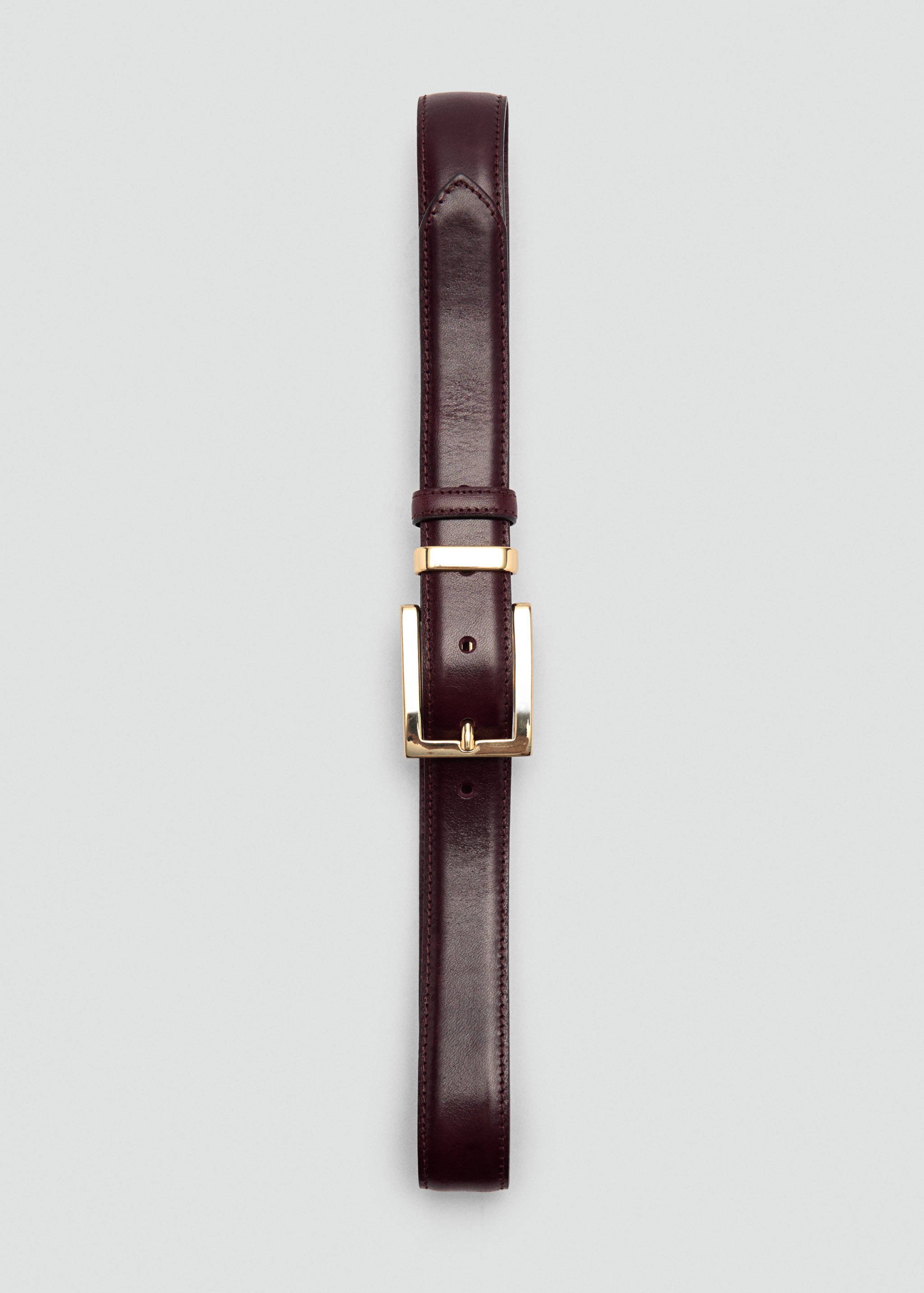 Leather belt with square buckle - Details of the article 2