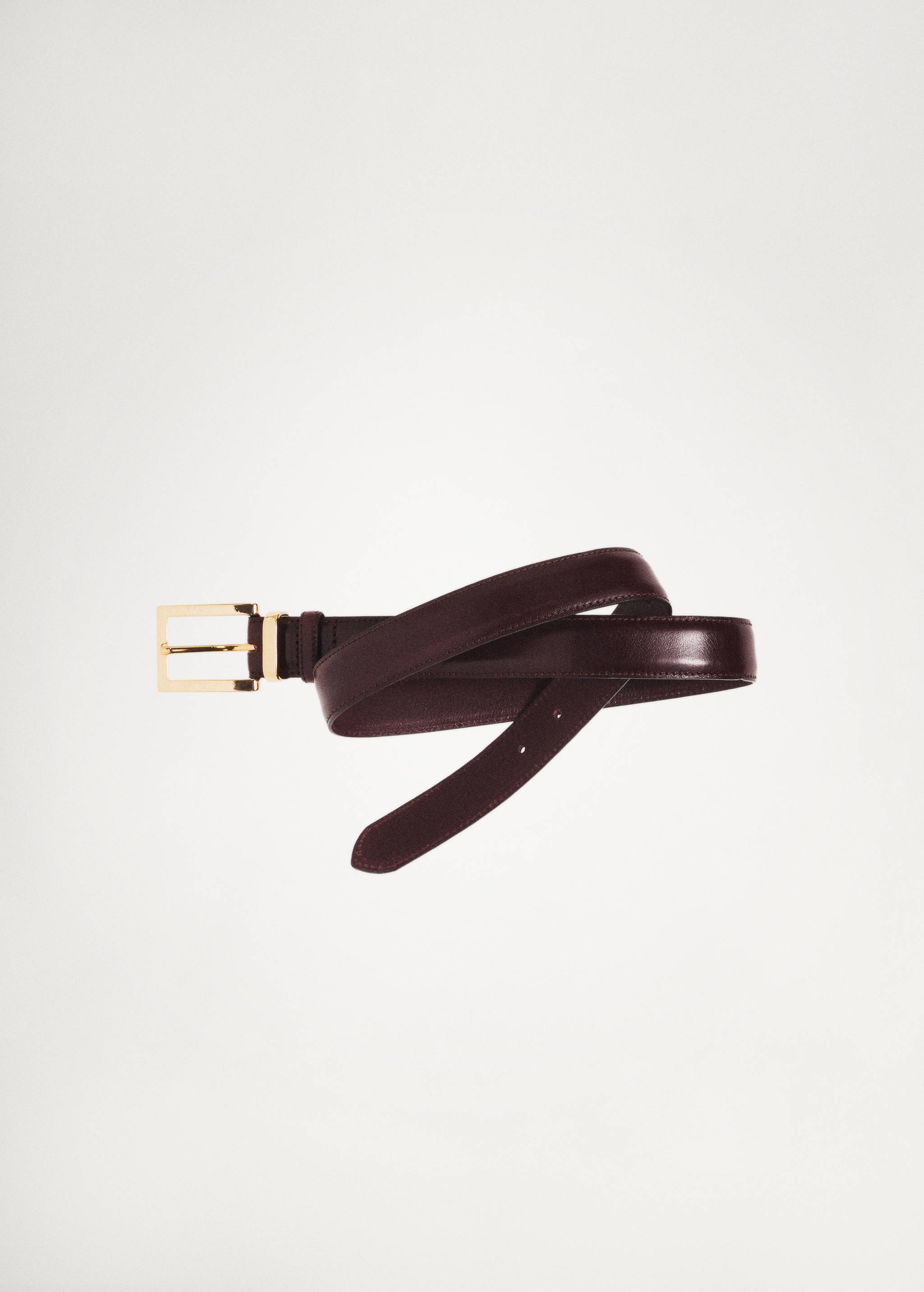 Leather belt with square buckle - Details of the article 5