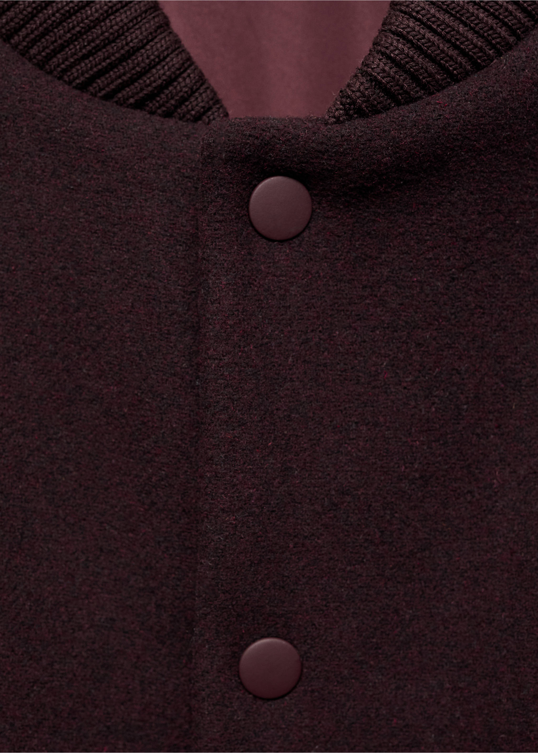 İki tonlu bomber ceket - Ürün detayı 8, Bordo. Ref: 87060574-00.