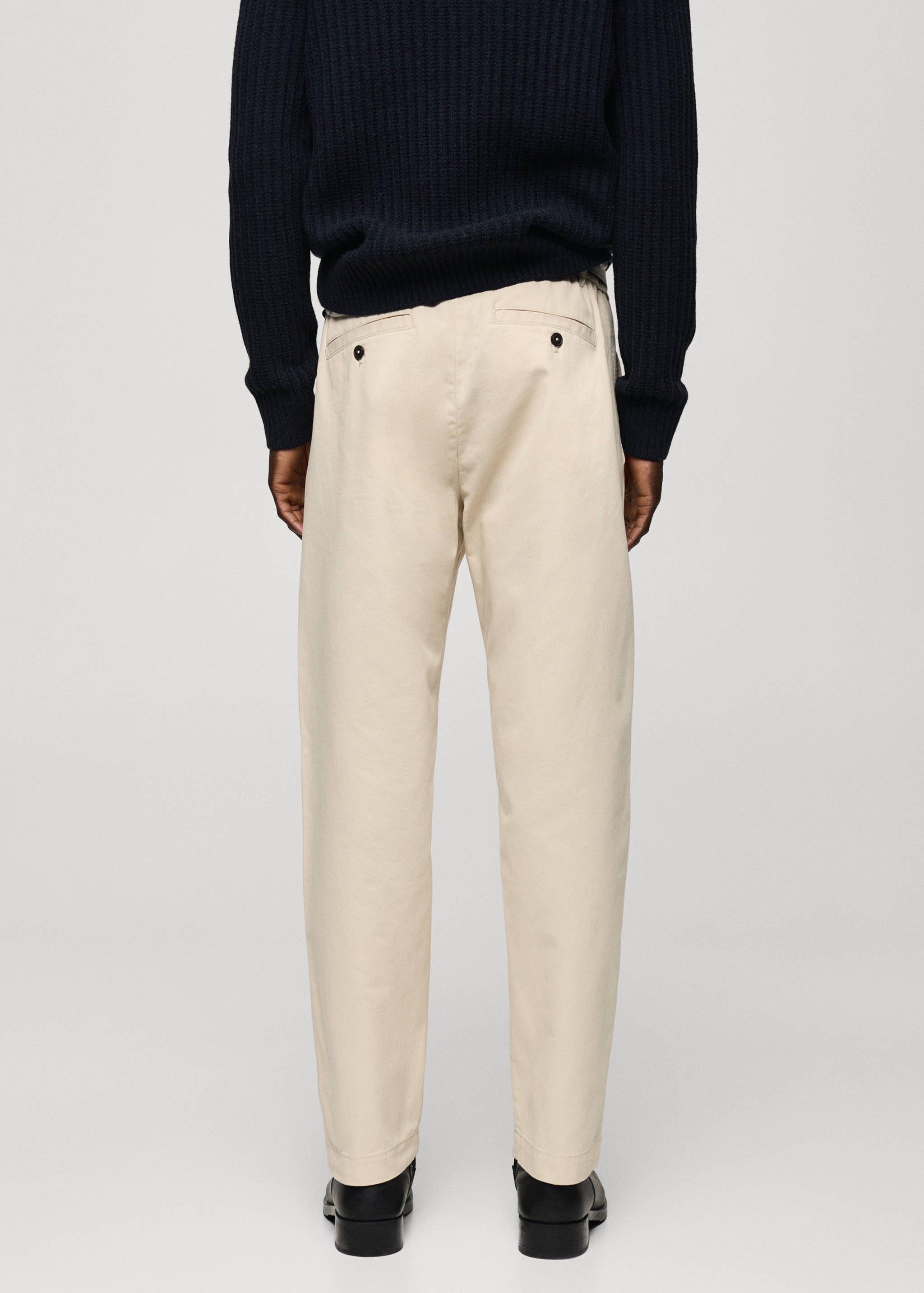 Pantalons cotó cordill regular fit - Revers de l'article