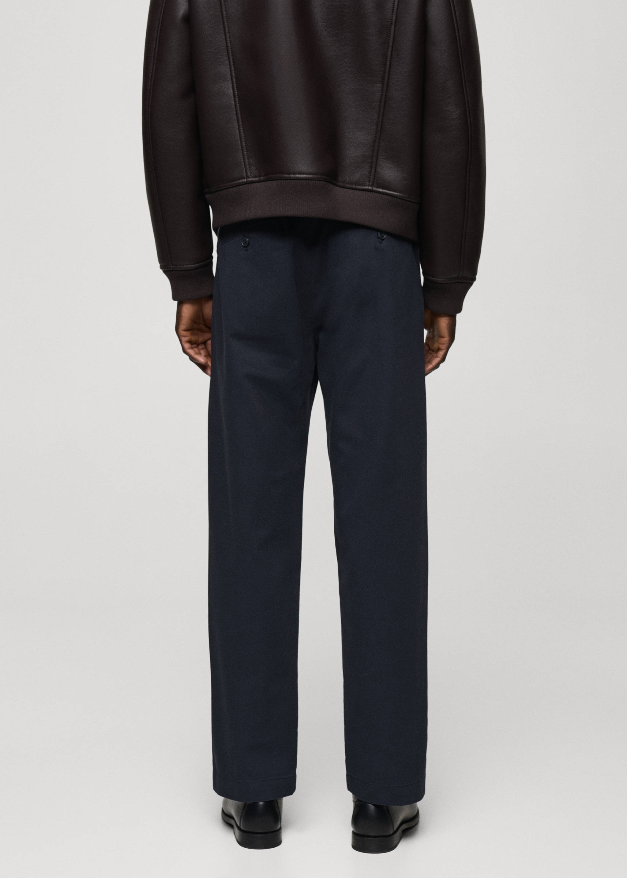 Pantalons cotó cordill regular fit - Revers de l'article