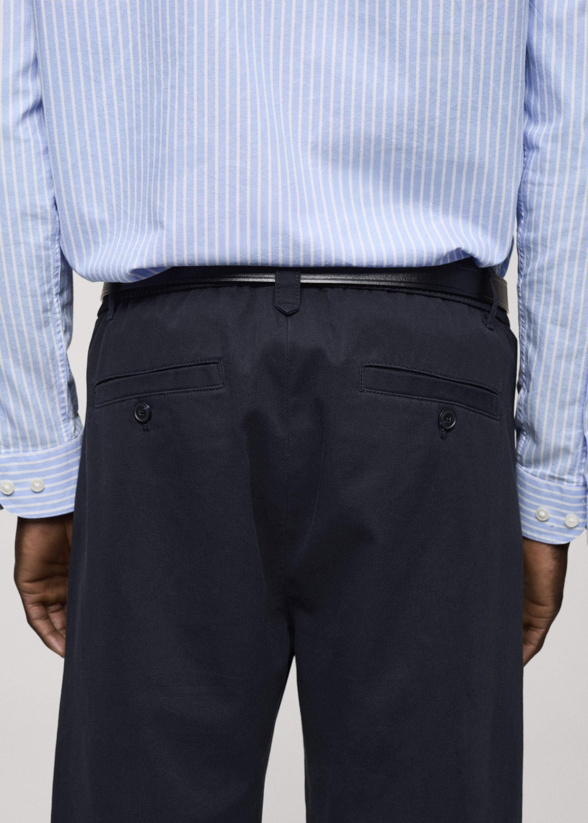 Pantalons cotó cordill regular fit - Detall de l'article 6