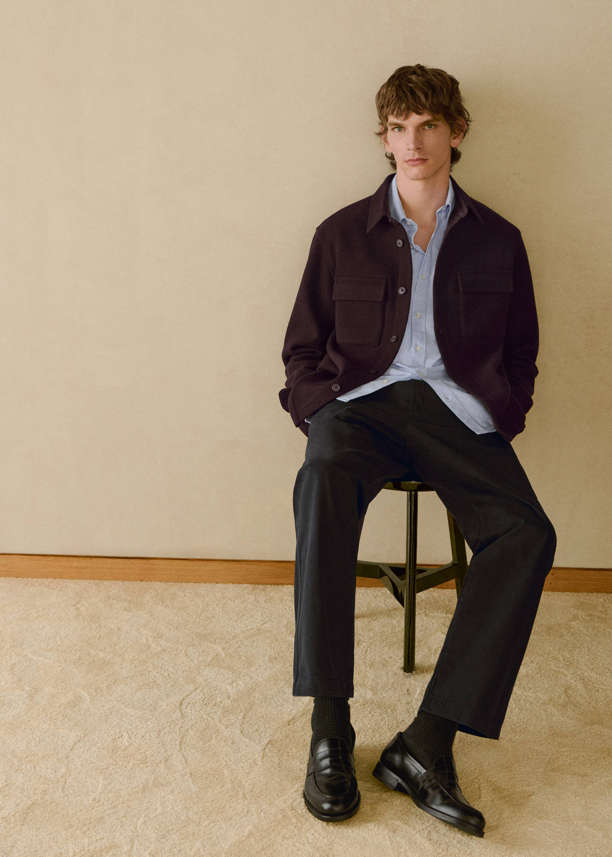 Pantalón algodón cordón regular fit - Detalle del artículo 5