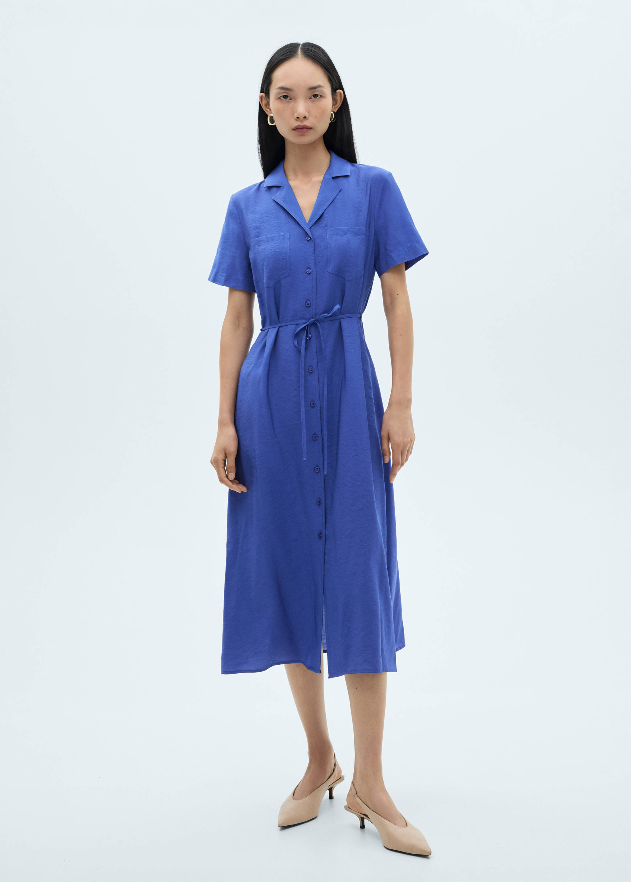 Pockets shirt dress - General plane