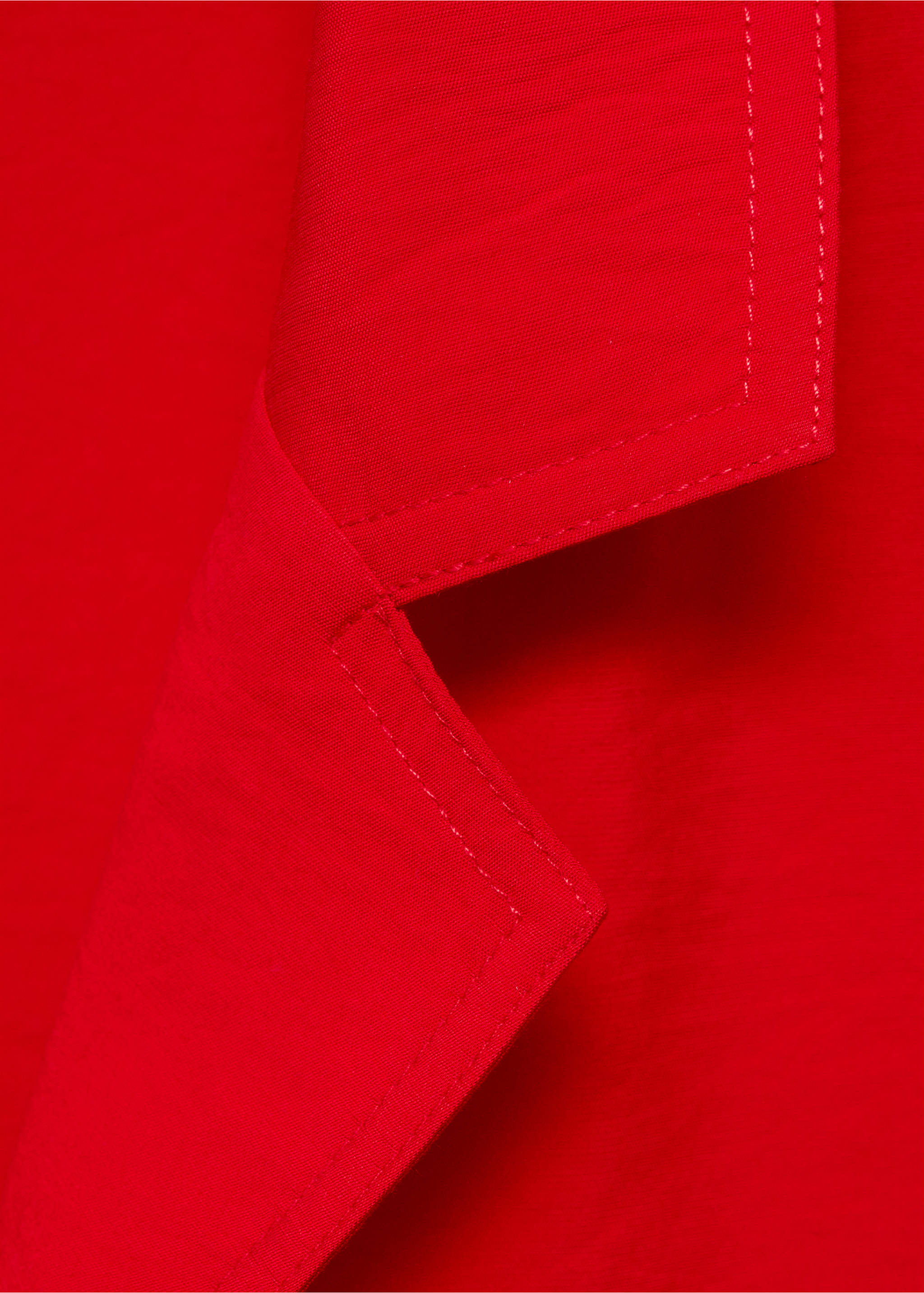 Pockets shirt dress - Details of the article 0, Red. Ref: 87060577-00.